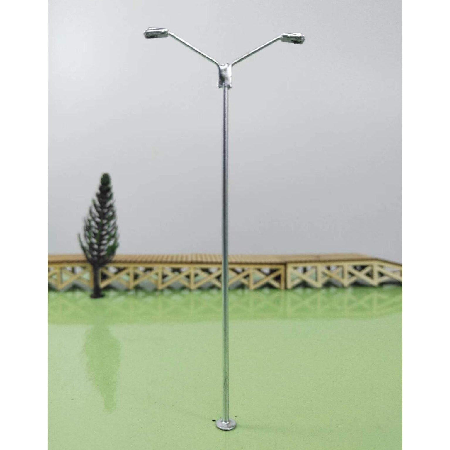 5 x HO scale LED street lights model train railroad station lamp posts #SL001D