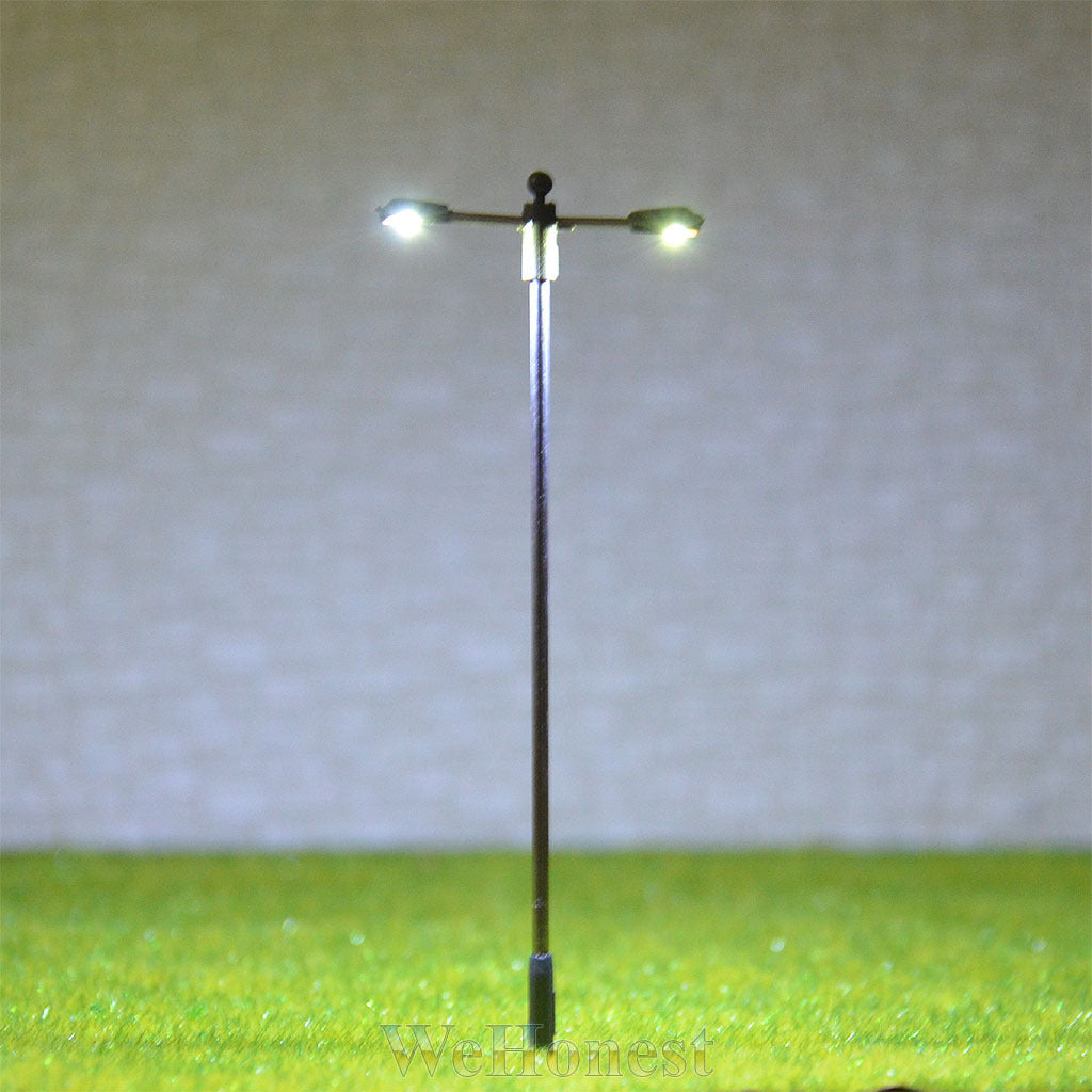 10 pcs HO Scale SMD LEDs made Model Lampposts height adjustable Long life #SD75D