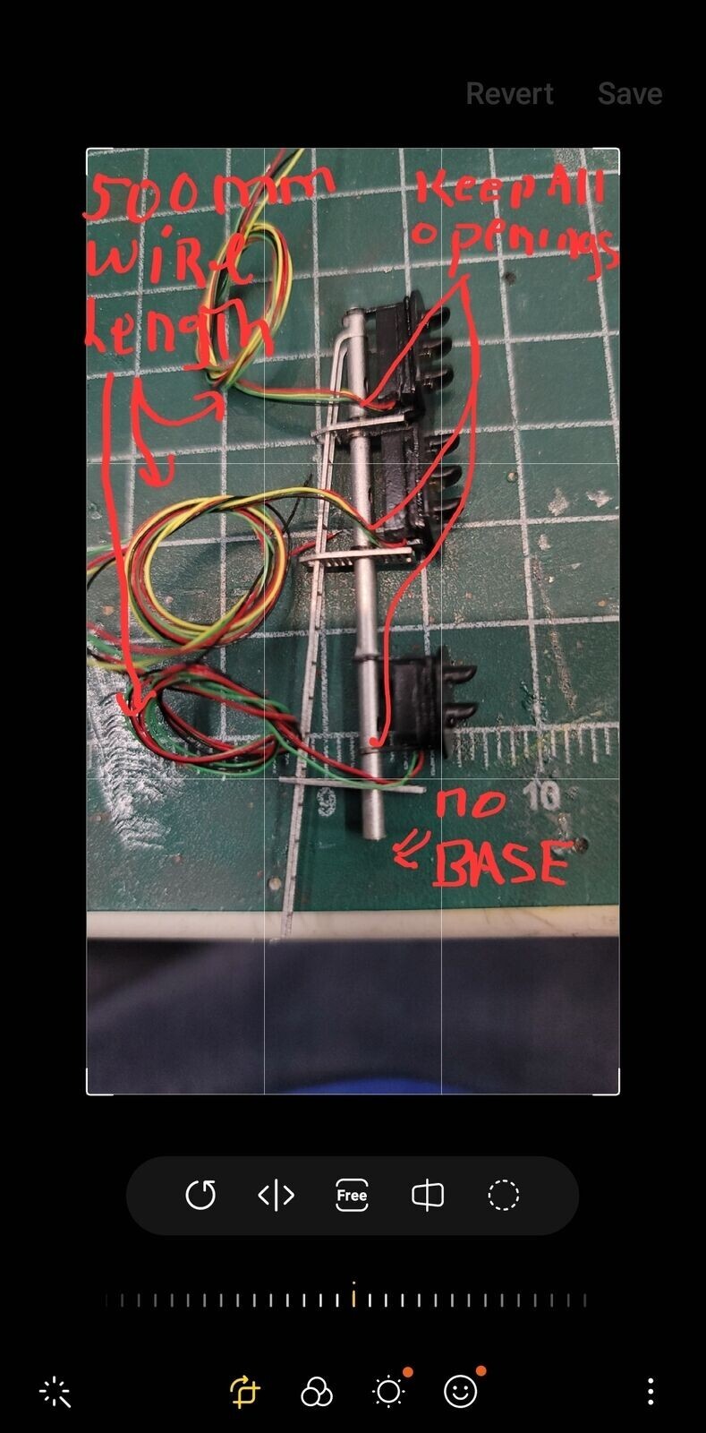 1 x HO scale railroad 3 colors block signal 3 heads for bridge cantilever #NB332