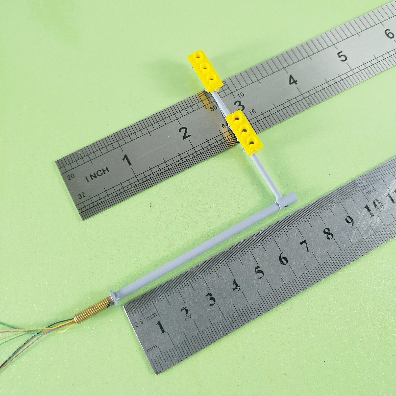 2 x HO / OO traffic light signal LED model train crossing walk street sign #DHHJ