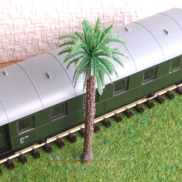 40 pcs HO or OO scale Coconut Palm Trees 90mm #M004