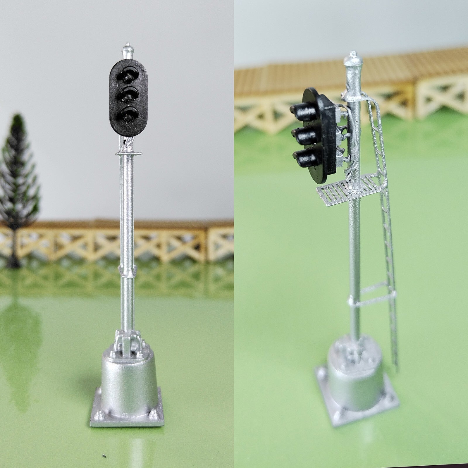 1 x HO scale model railroad 3 aspects block signal LED 3 colors light #K03Sp