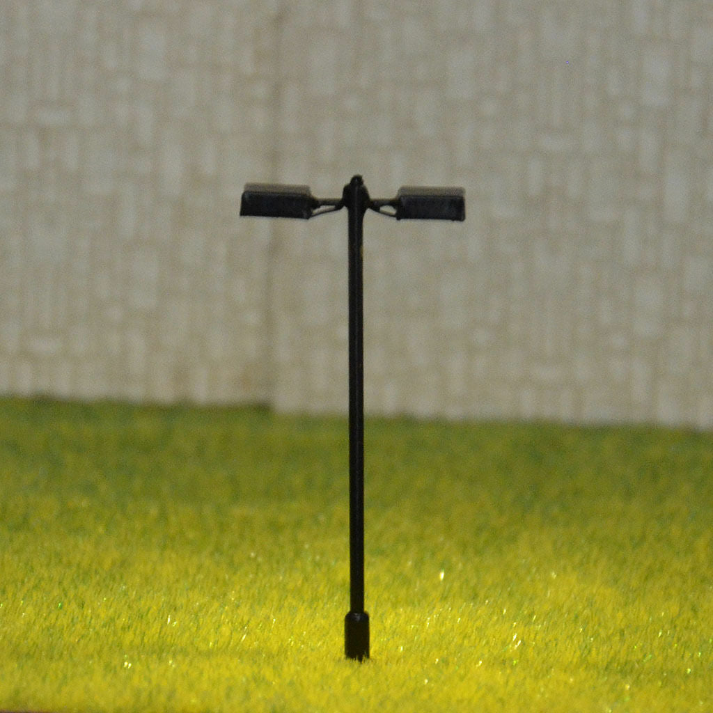 5 x HO/OO model lamppost street lights warm white LED made courtyard lamp #048