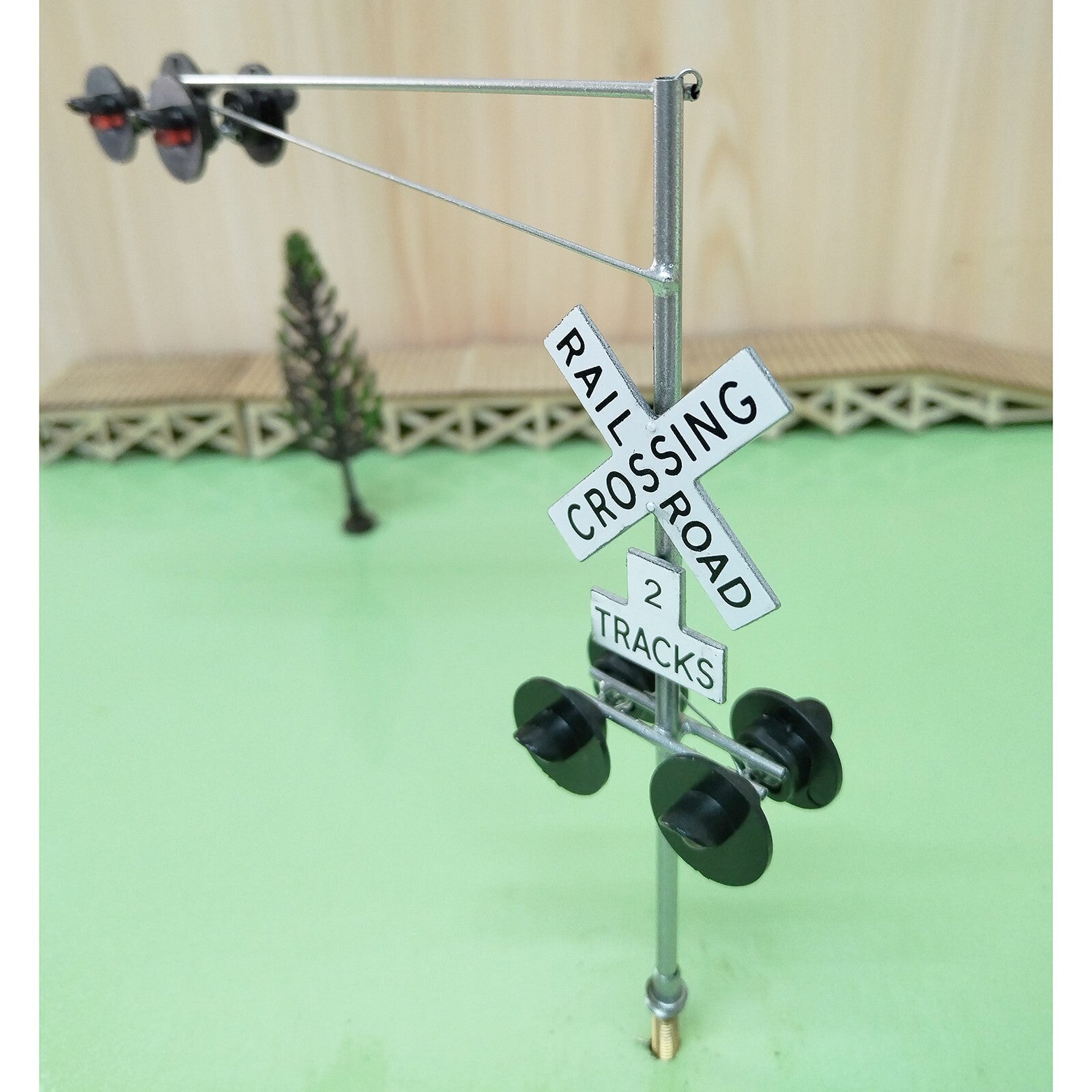 1 x O scale model railroad cantilever grade crossing signal #48C06