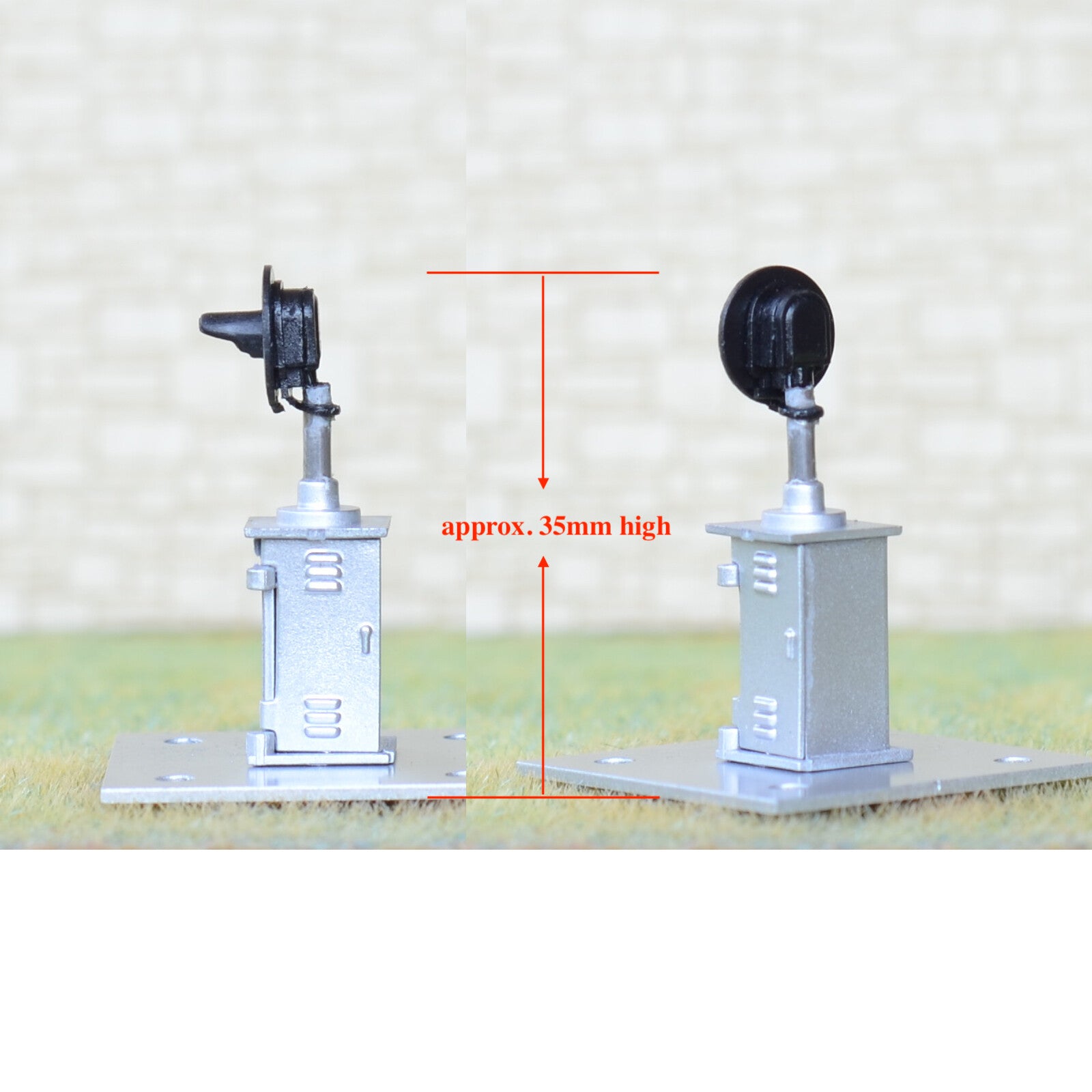 1 x HO scale model railroad 3-colors dwarf searchlight ground signal short #M5