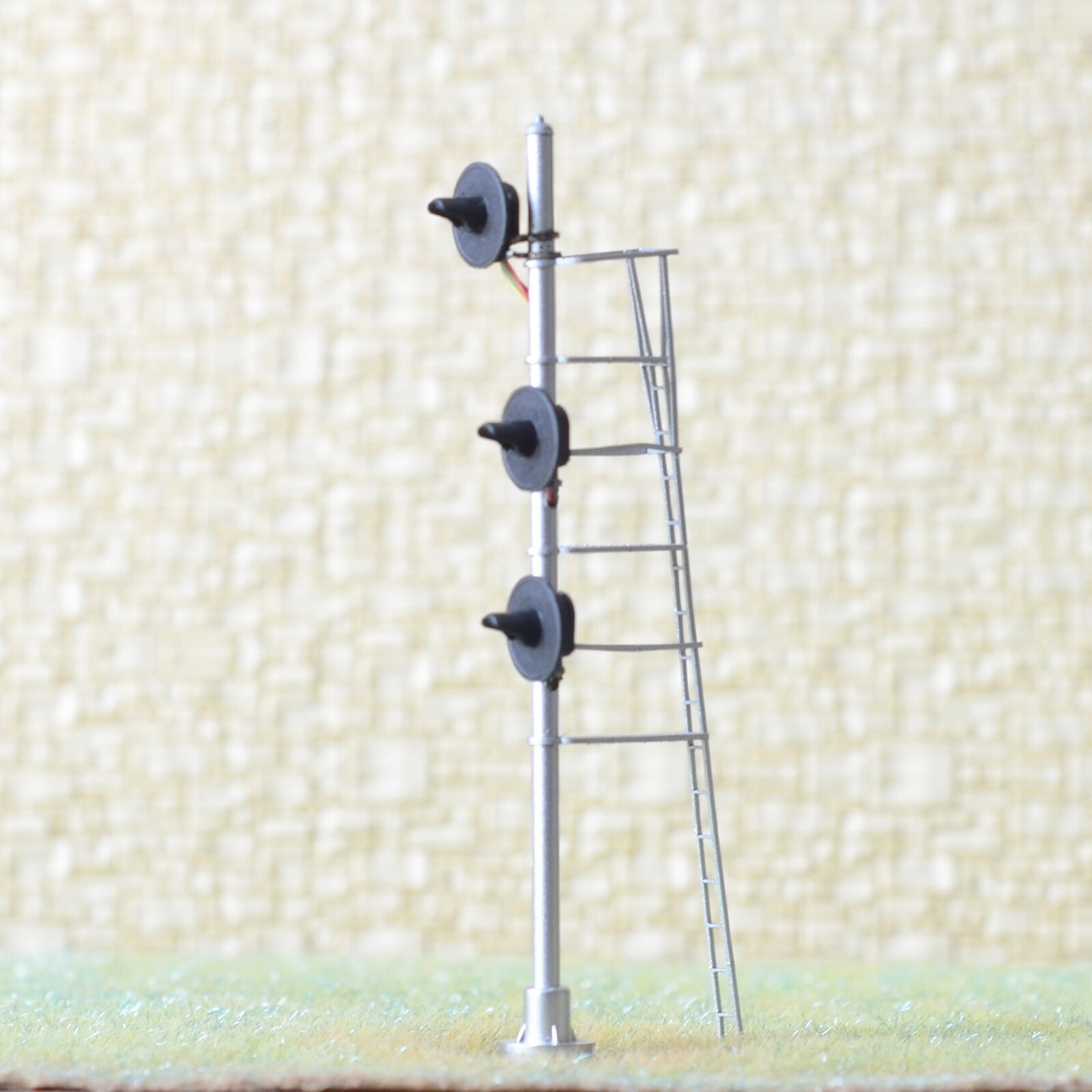 1 x HO scale model railroad colors searchlight signal metal block 3 heads #SOF13