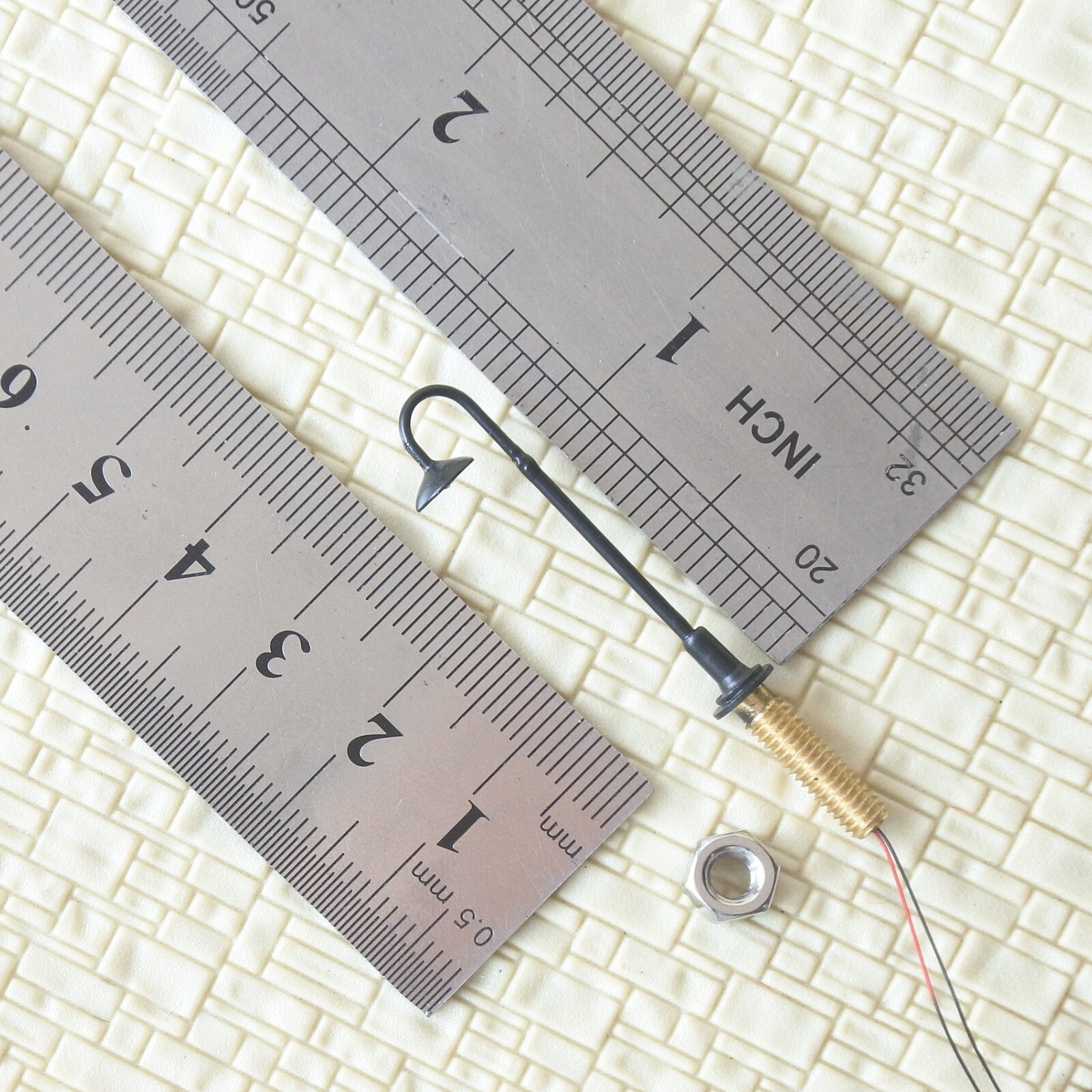 5 x N scale LED street light model train path lamppost station lamp post #705nBL