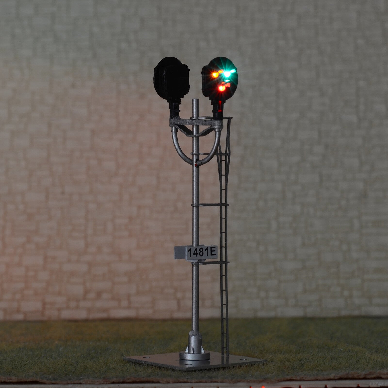 1 x HO scale model tri-lights type G block signal metal 2 opposite targets #GS2P