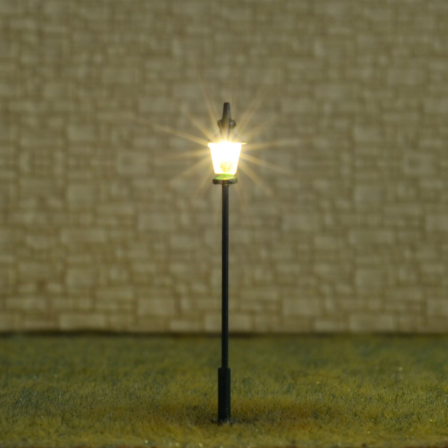 5 x HO scale model railroad antique street light LED lamppost path lamp #S0108BG