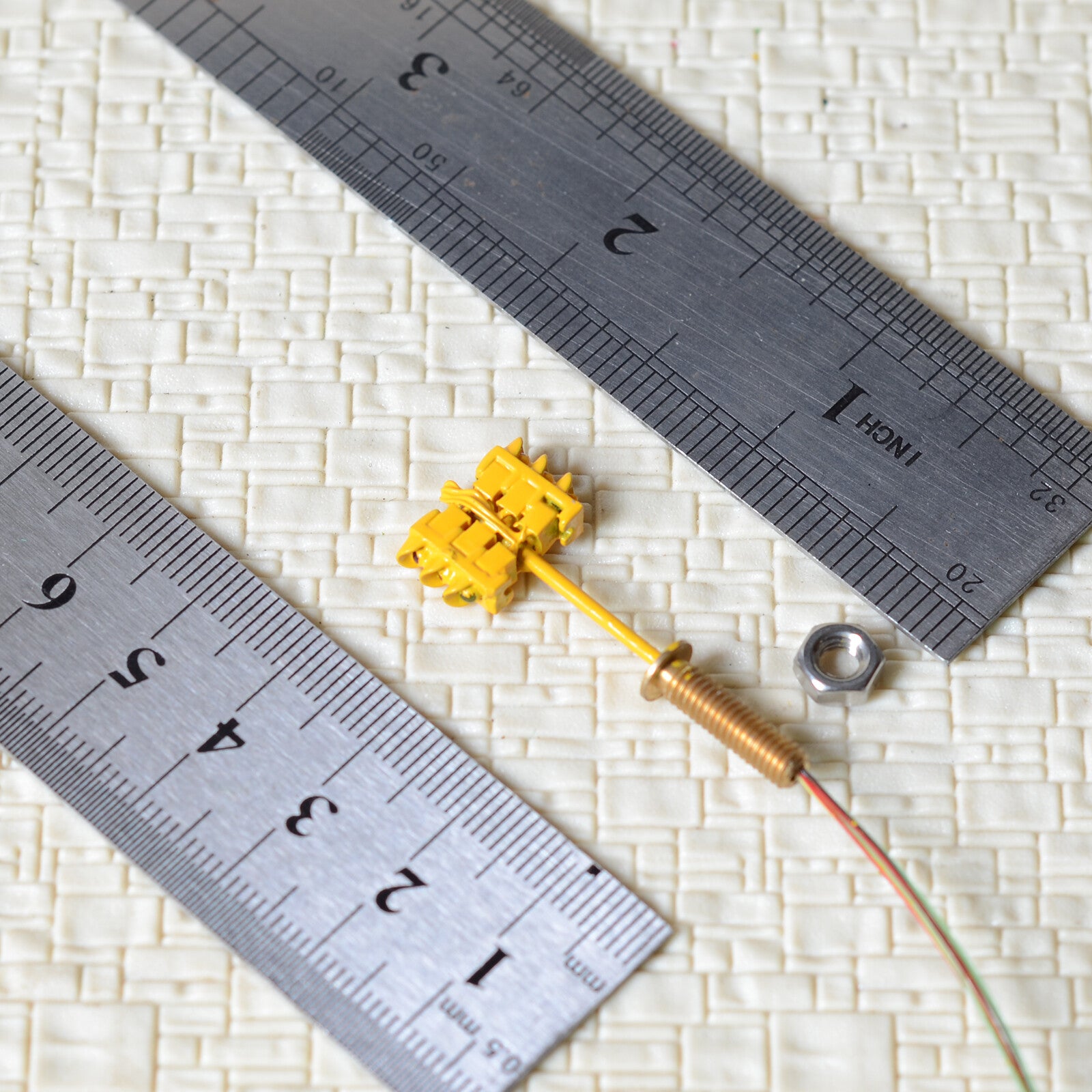 2 x traffic signal N scale model railroad crossing walk LED pedestrian lamp #Y33