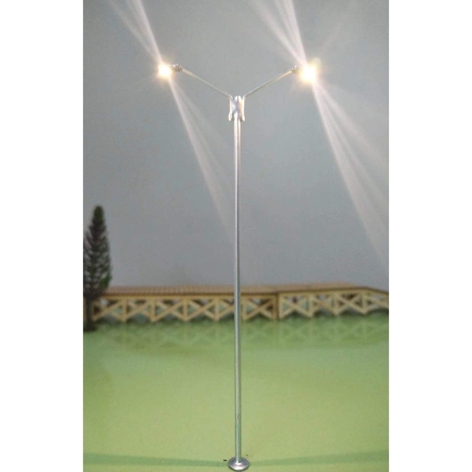 5 x HO scale LED street lights model train railroad station lamp posts #SL001D