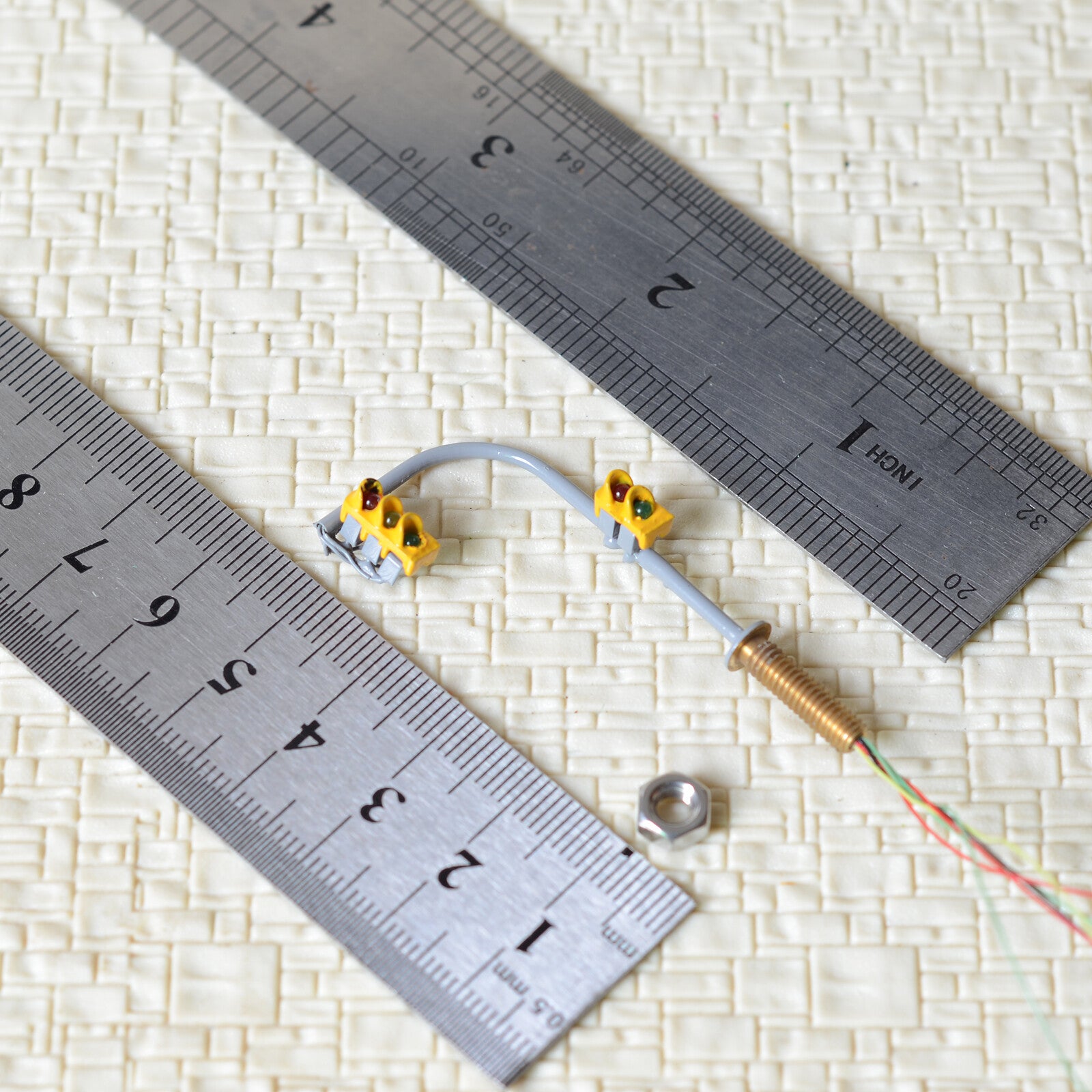 2 x traffic lights N crossing walk model LED pedestrian street signals #B3C2NR