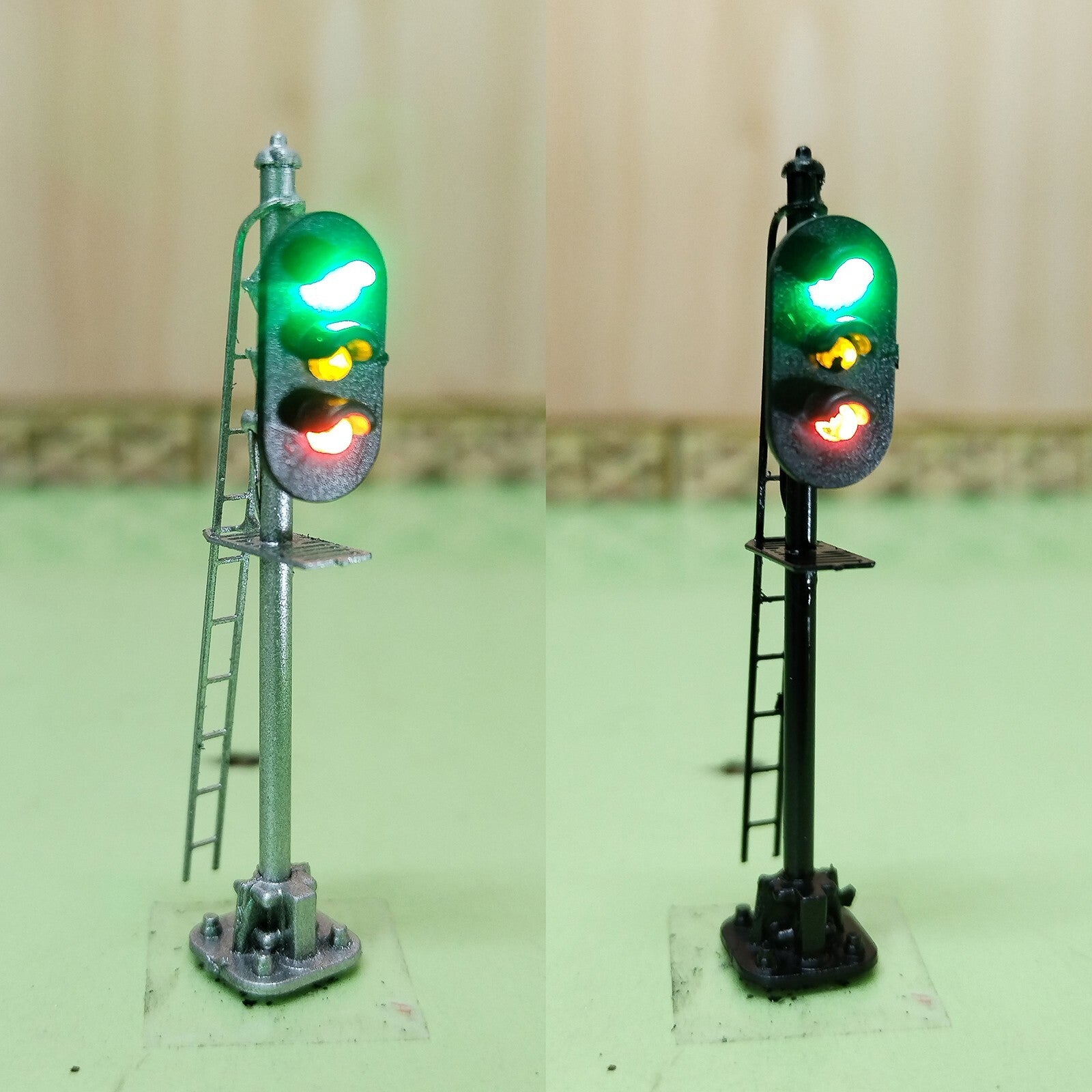 1 x black signal target for cantilever signal bridge making 3 aspects #FB03