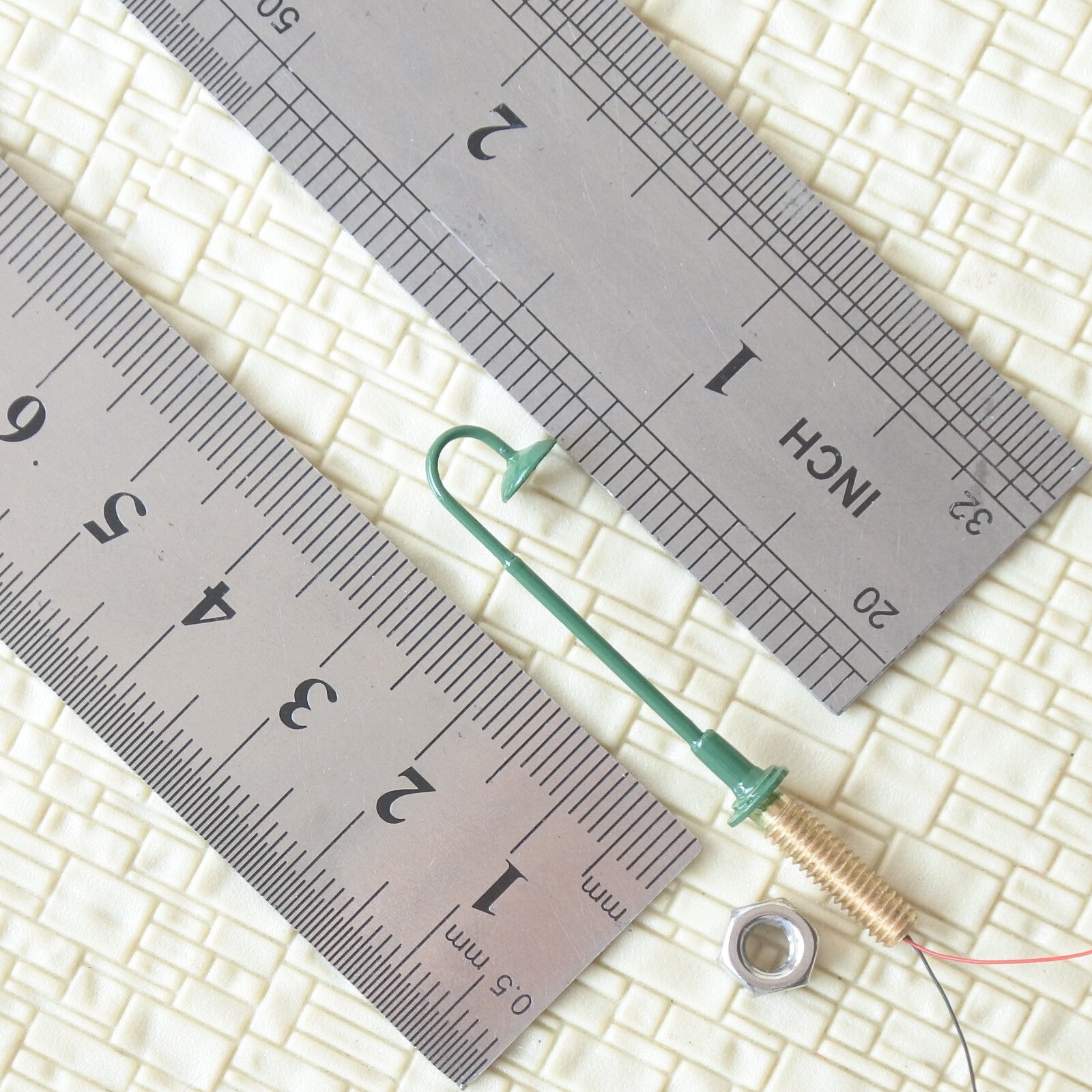 5 x N scale LED street light model train path lamppost station lamp post #705nBG