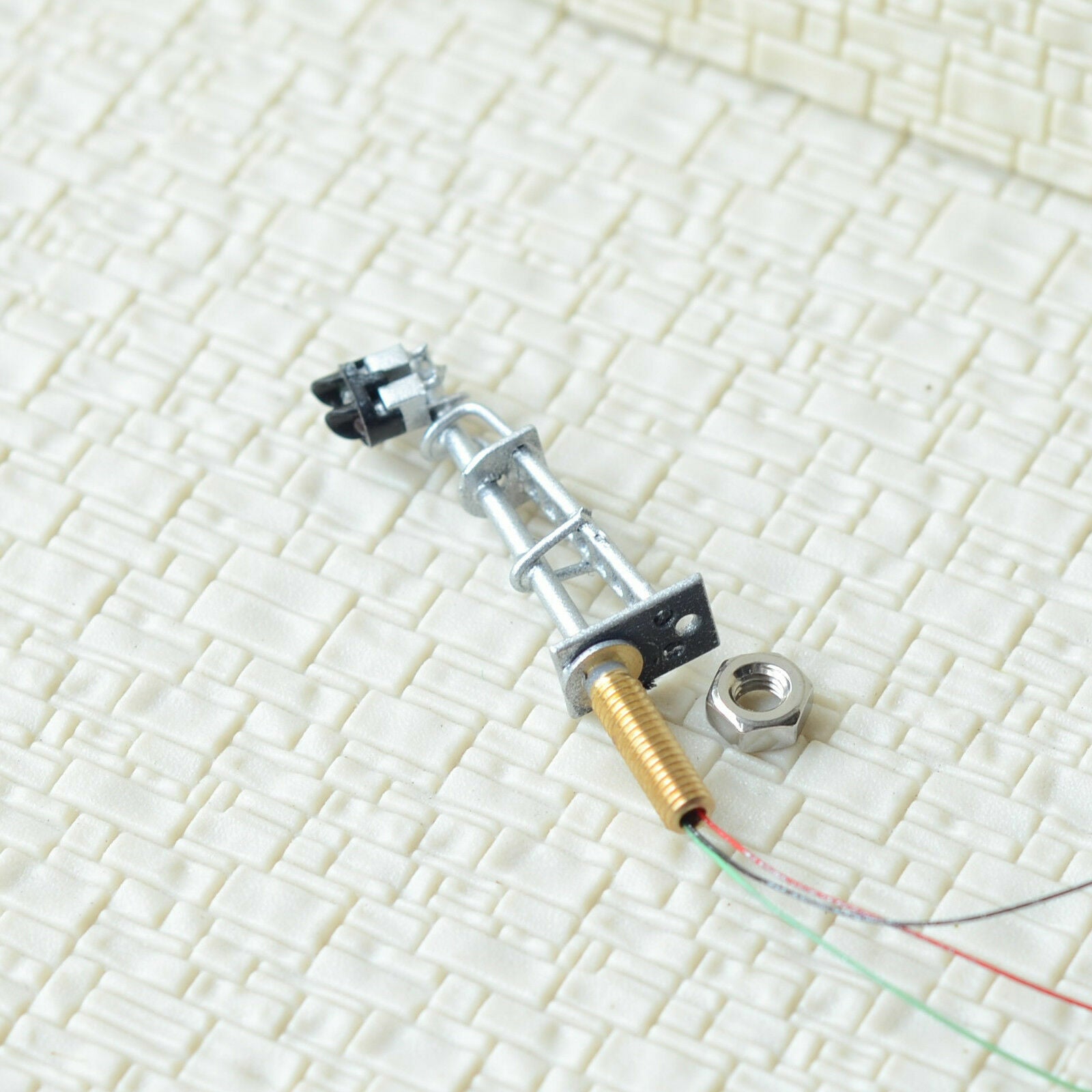 1 x N scale model train block signals railway LED light 2 aspect silver #160S2MD