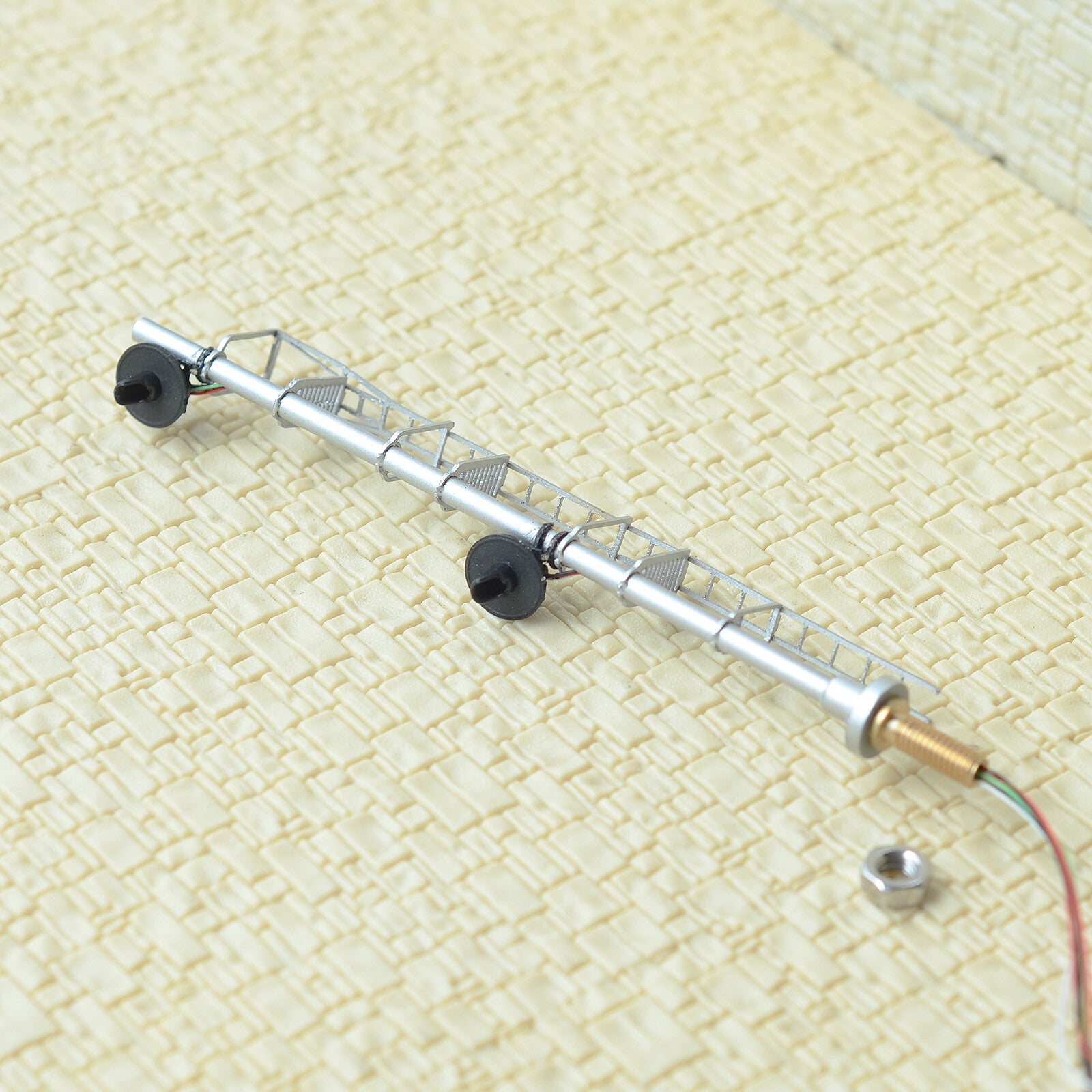 1 x HO scale model railroad 3-colors searchlight signal metal block 2 head2 #UD2