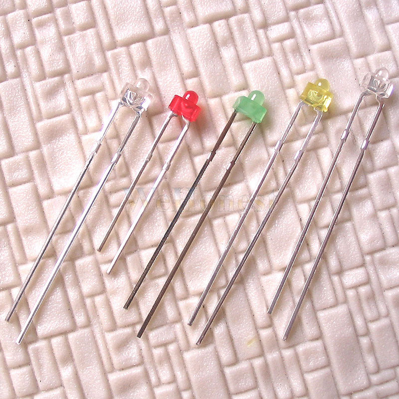 200 pcs 1.8mm Light Emitting Diode Assorted 5Color LEDs