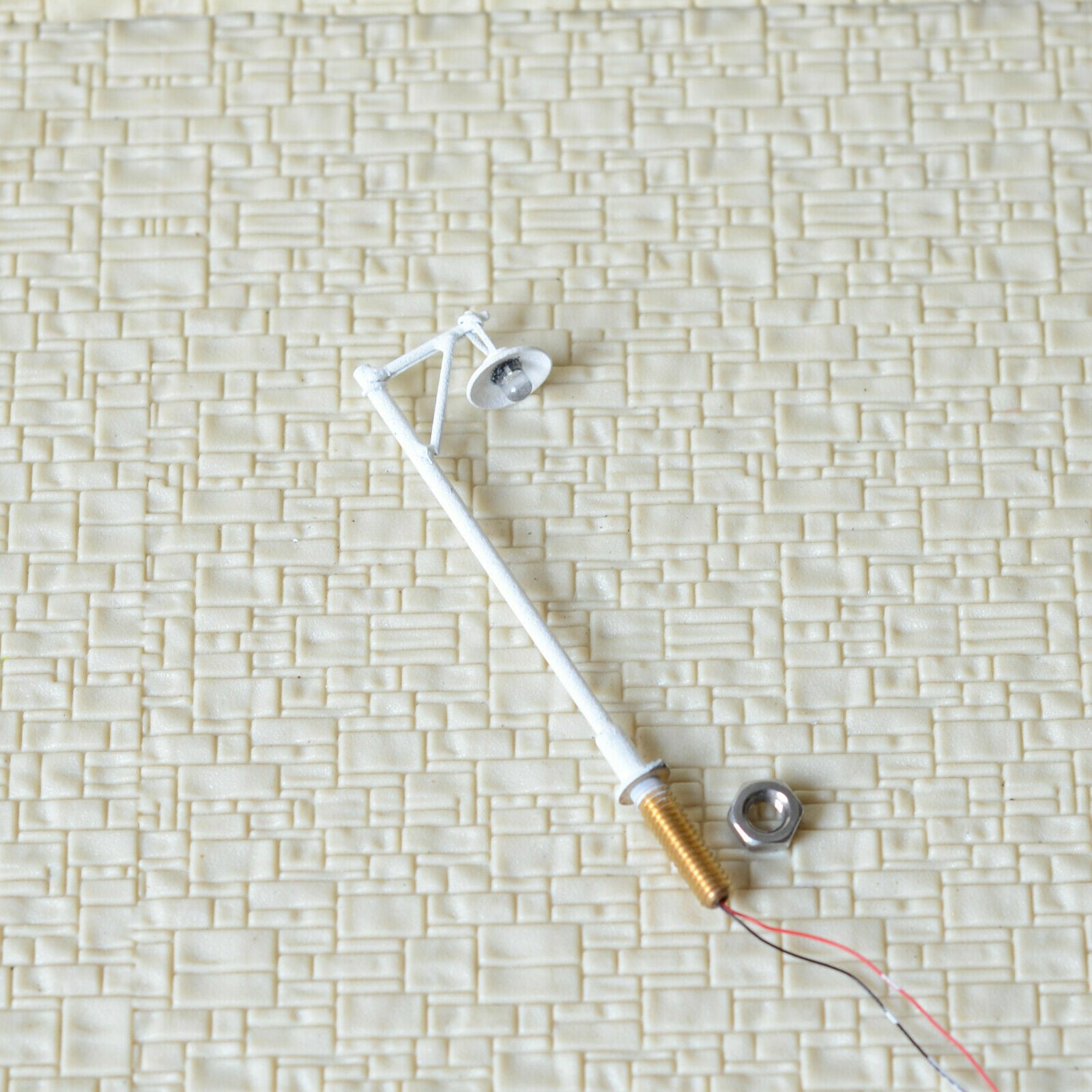 5 x OO / HO scale LED street light model train railroad path lamp post #610sWH