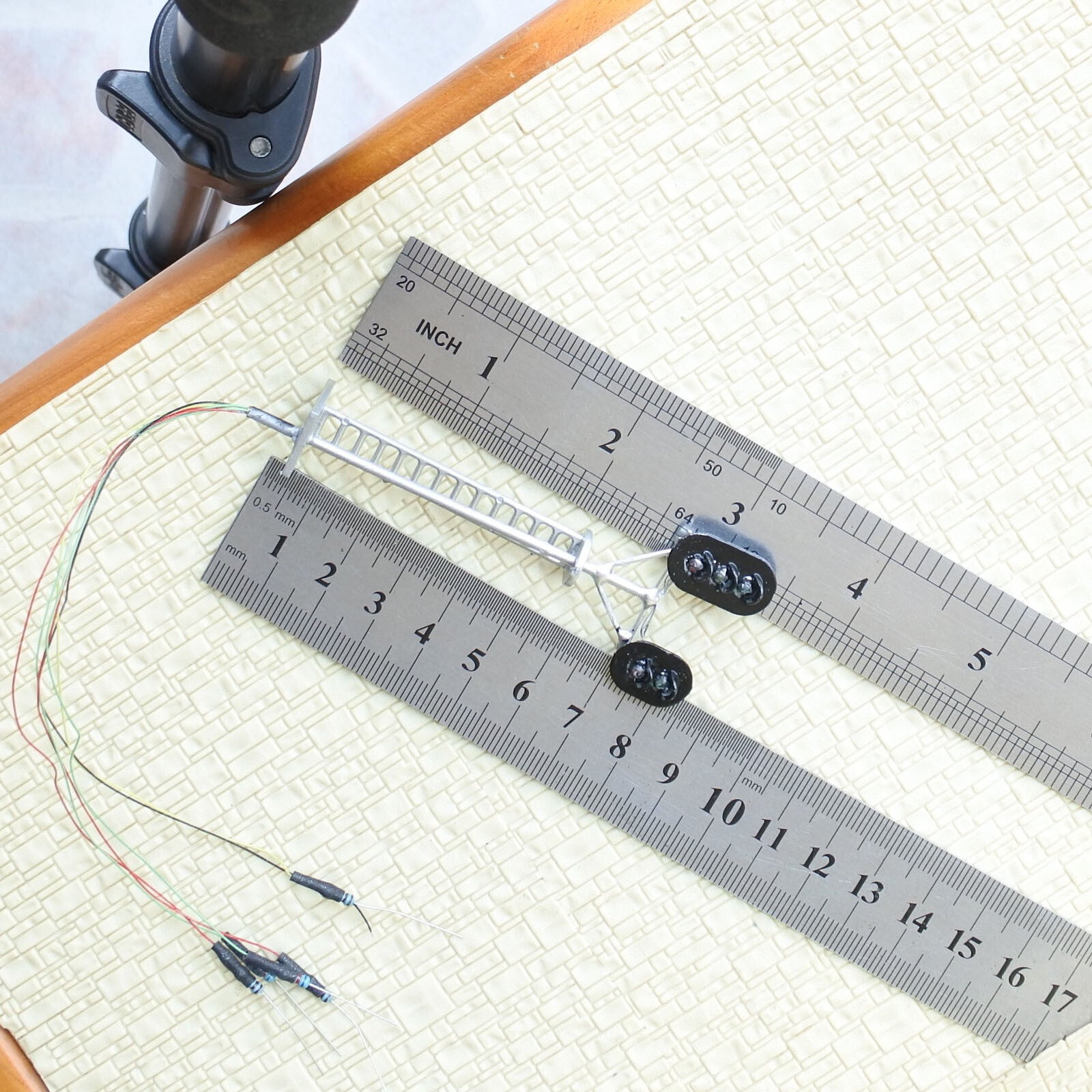 2 x HO OO scale LEDs made railroad branch block signals 3 aspects +2 aspects #SL