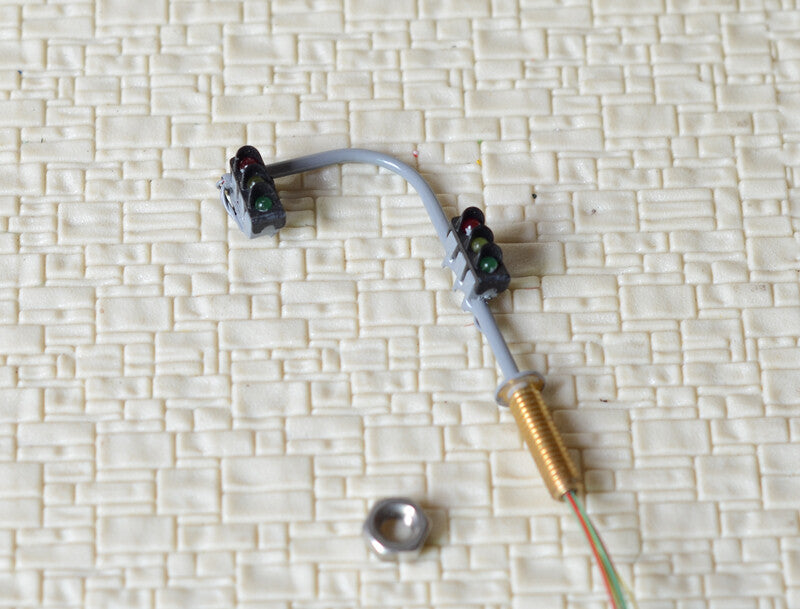 2 x traffic lights N crossing walk model LED pedestrian street signals #BB3C3NR