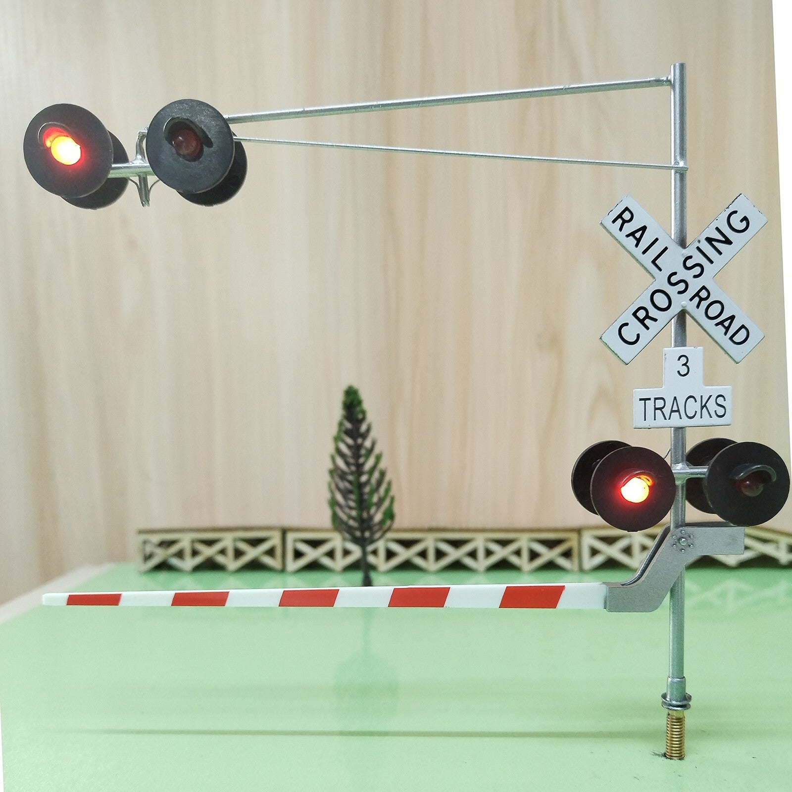 1 x O scale model railroad cantilever grade crossing signal arm gate #48C06DG