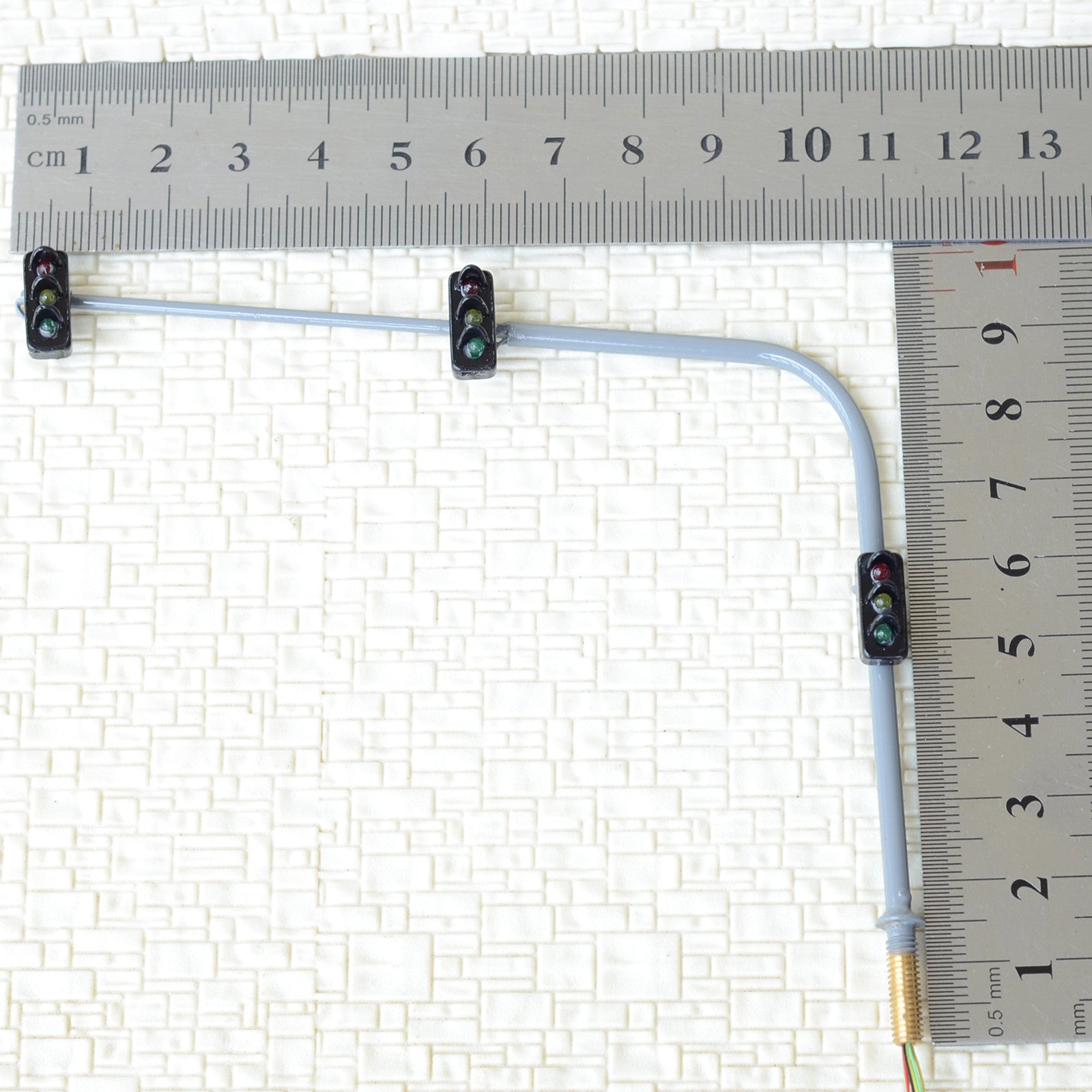 1 x HO / OO traffic light signal LED model train zebra pedestrian walkway #BB3C3