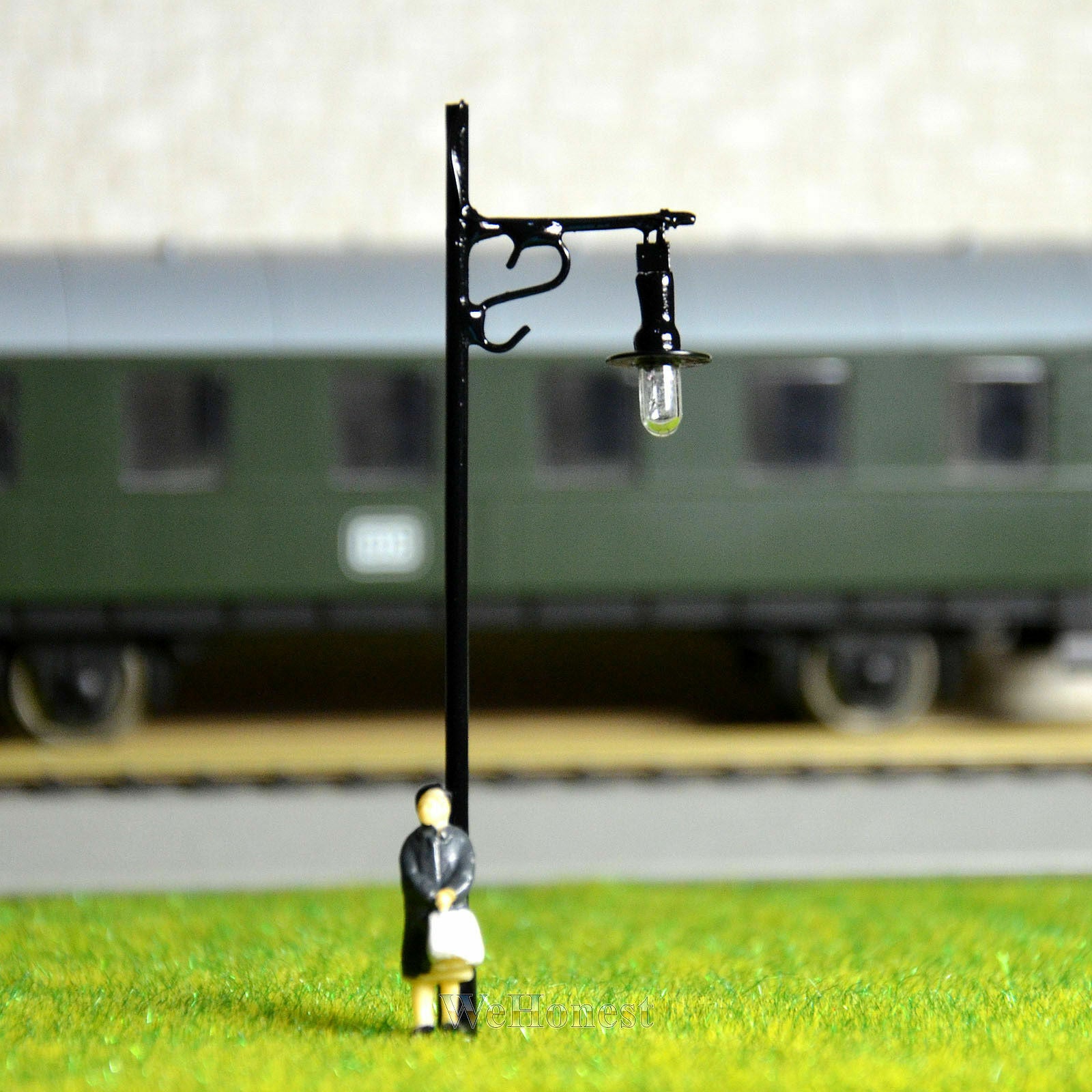5 x replaceable HO scale street lights model train lamps railroad lamp posts #34