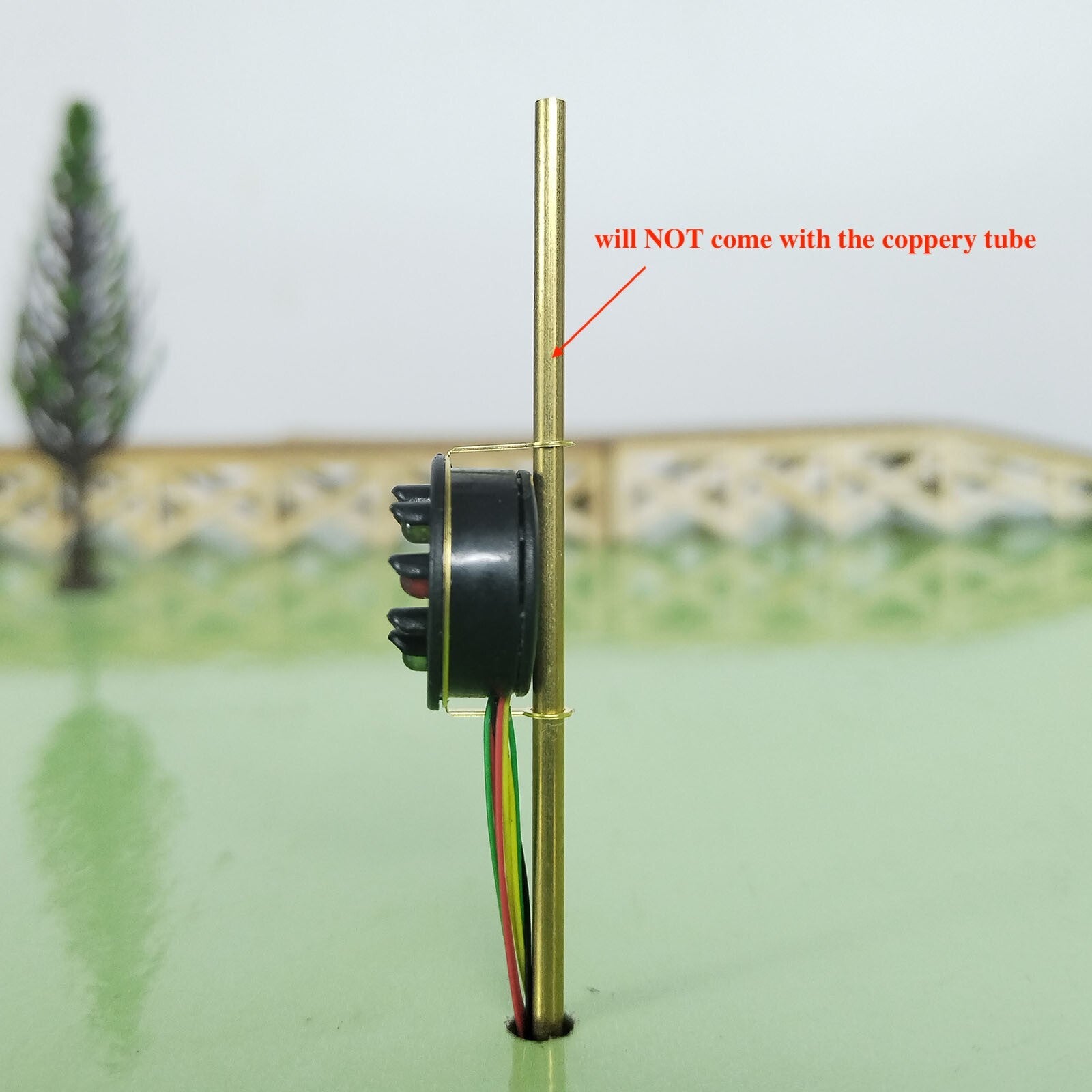 1 x HO scale B&O CPL color position light signal head wired LEDs with bracket