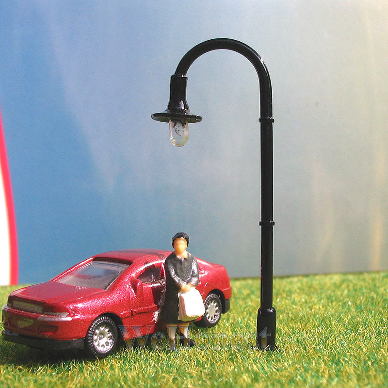 10 pcs N gauge Model Lampposts 12V street lights #B005N