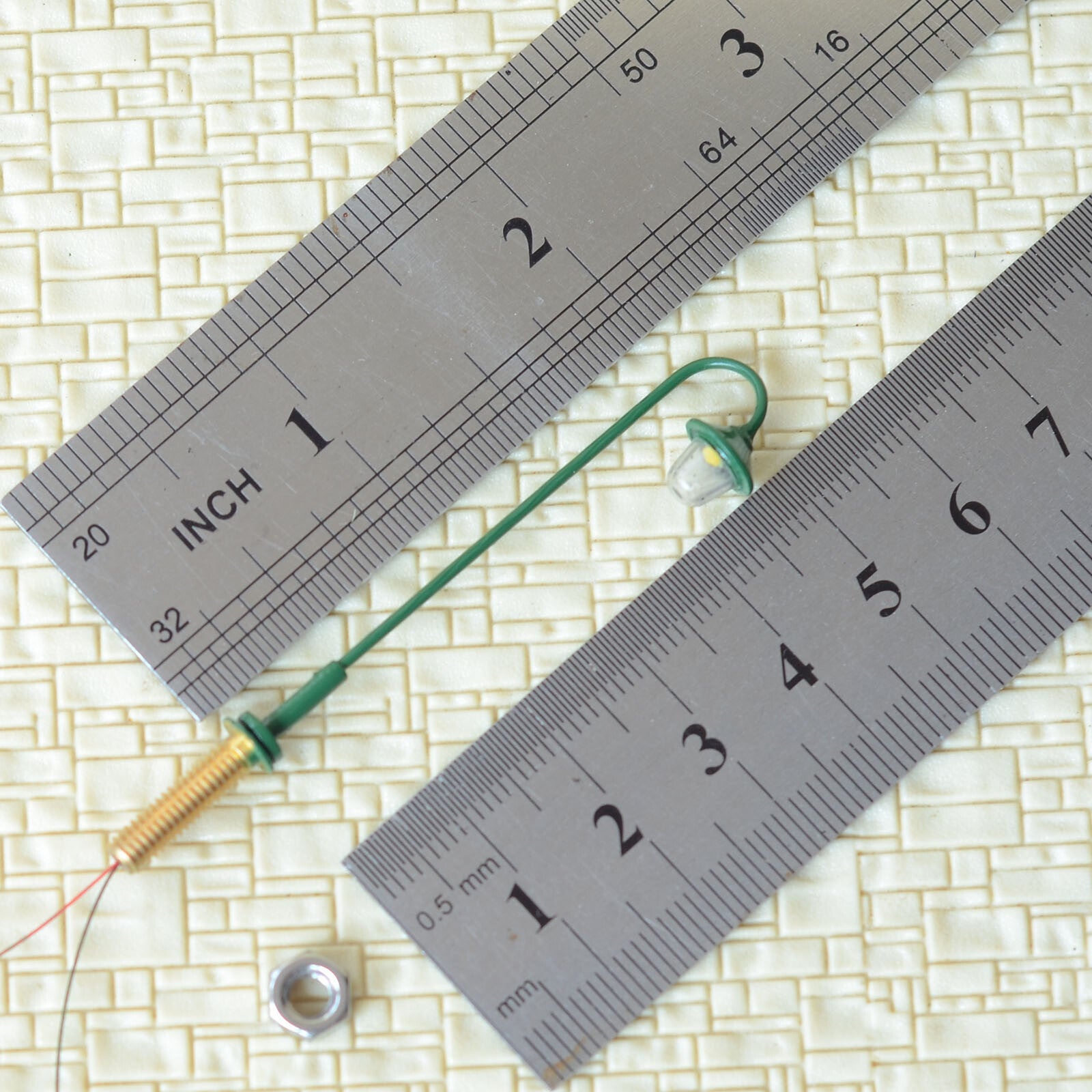 5 x HO scale model railroad antique street light LED lamppost path lamp #S0912BG