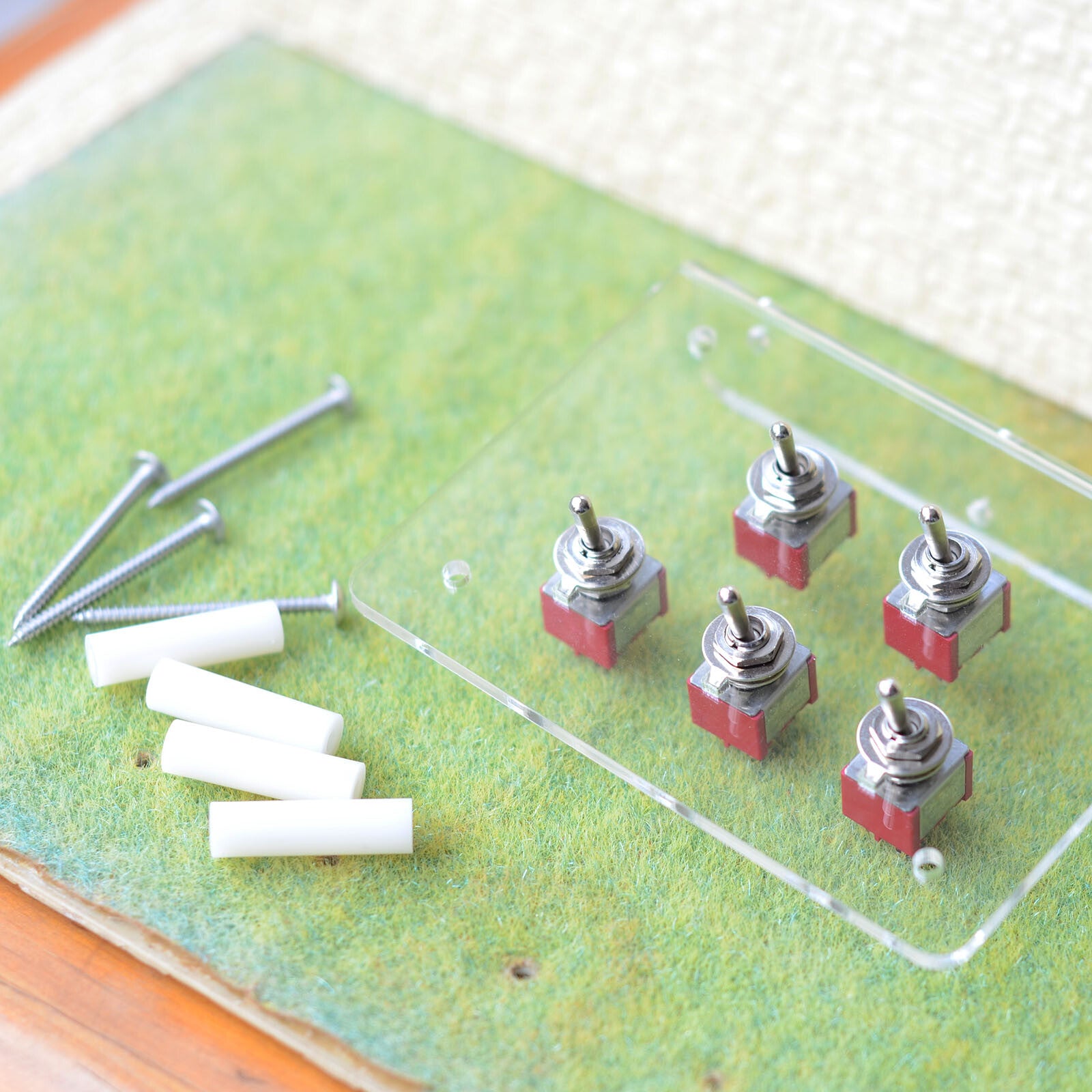 5 x toggle switches 6 legs mounted on board power control panel side install