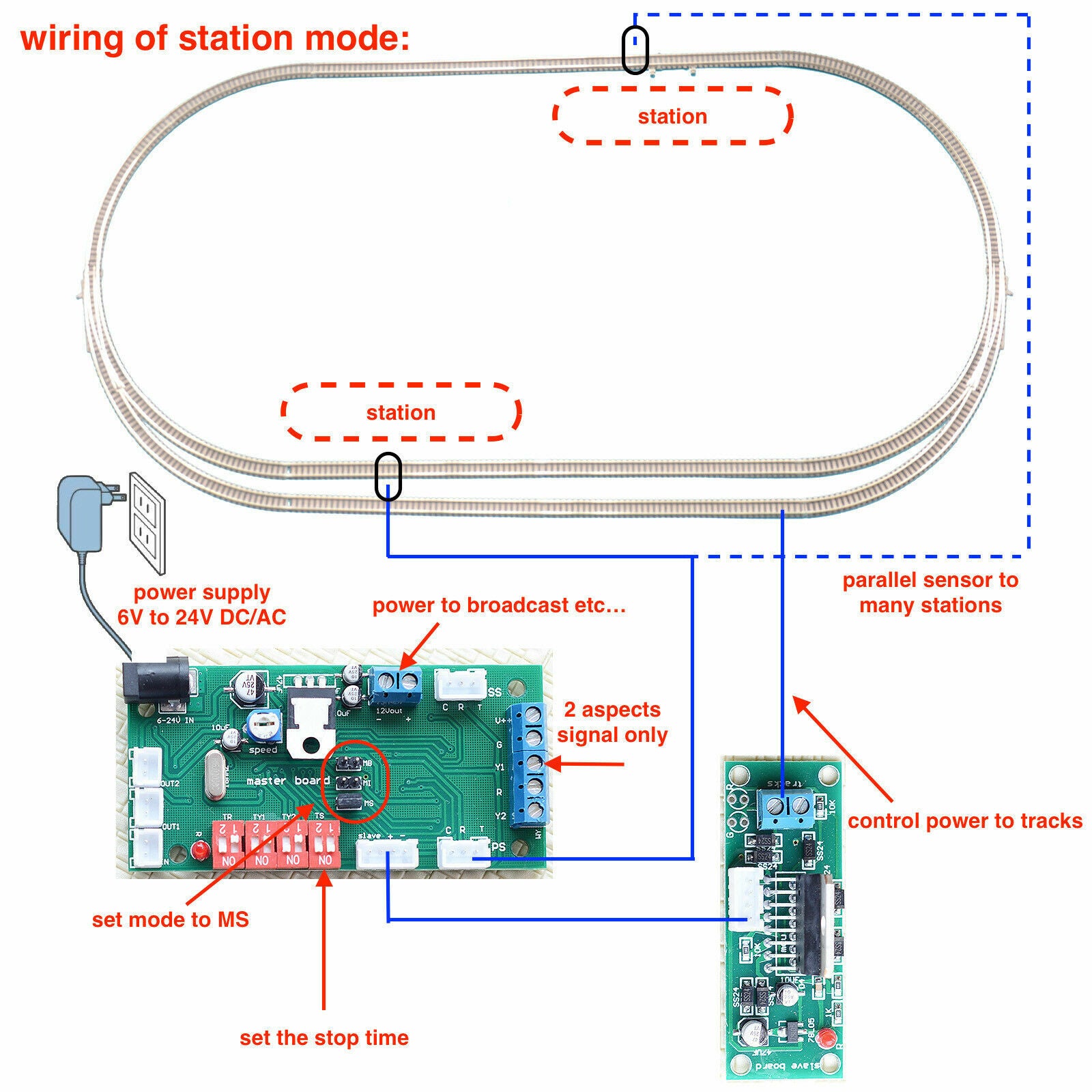 1 x model train detector automatic signal controller crossing system trigger etc