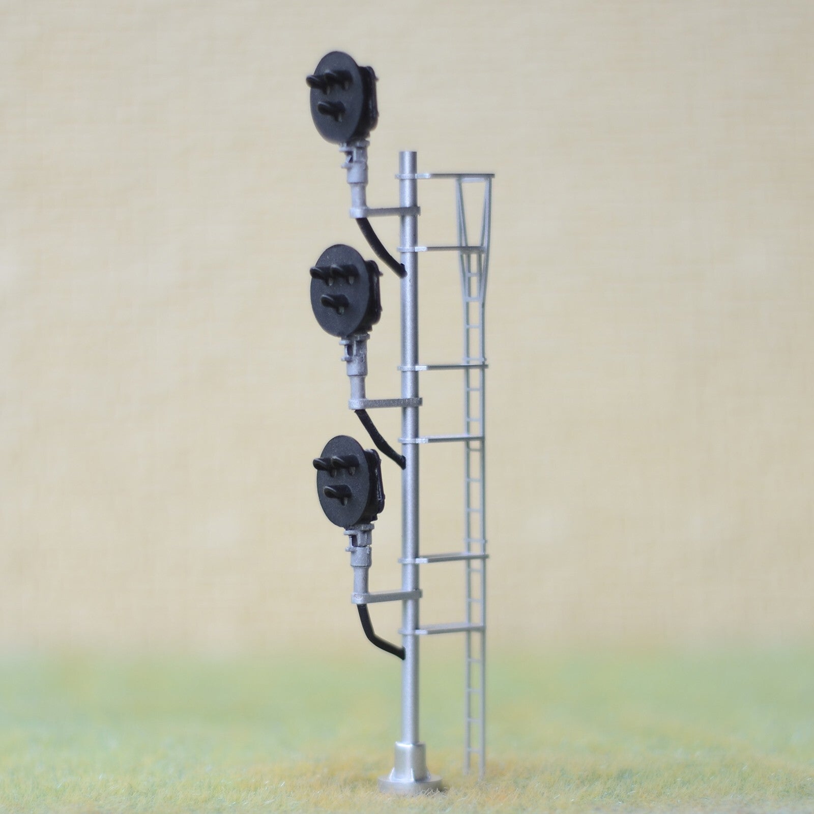 1 x HO scale model railroad tri-light type G block signal metal 3 targets #GS3