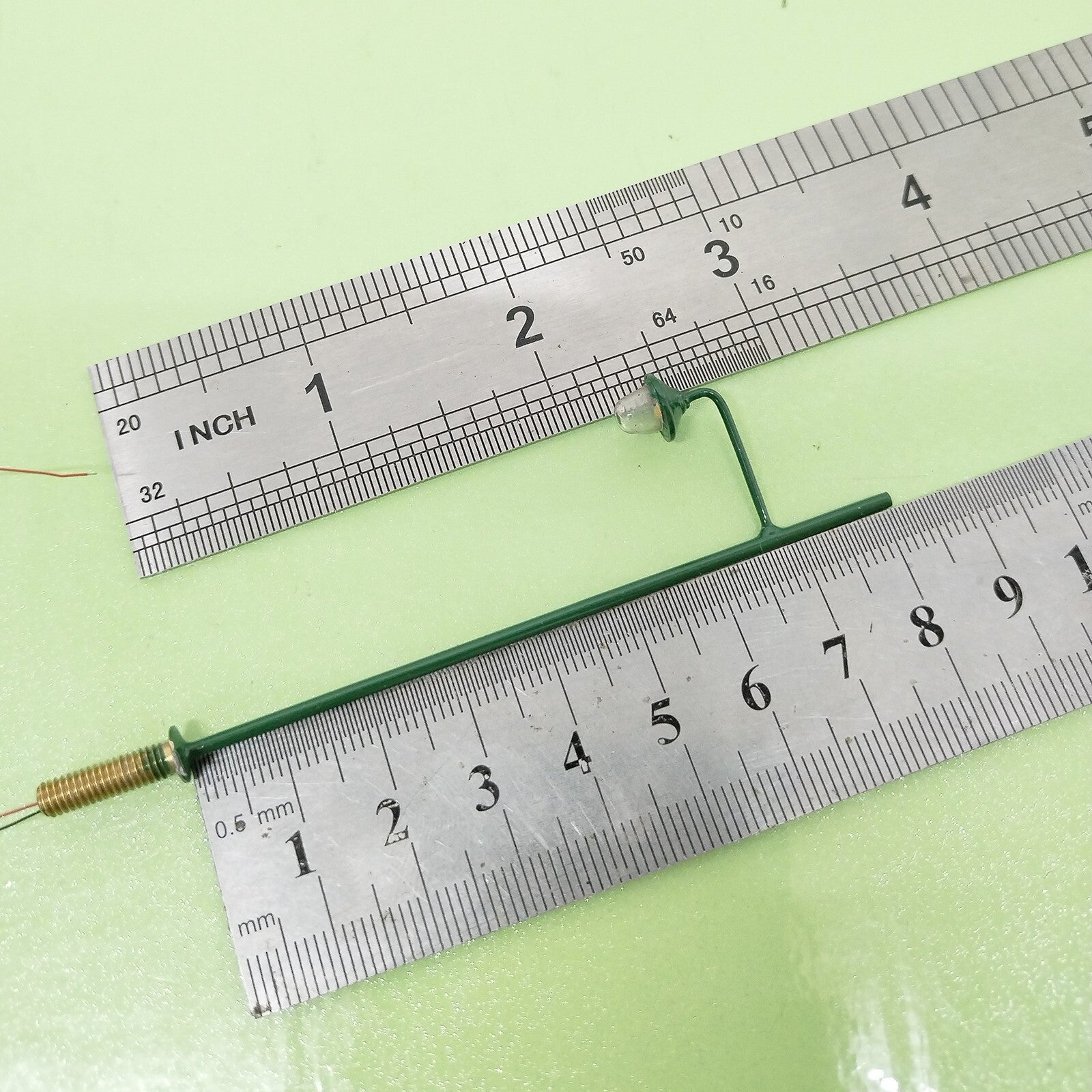 5 x HO scale LED street light model train railroad station yard lamp post #U45HO