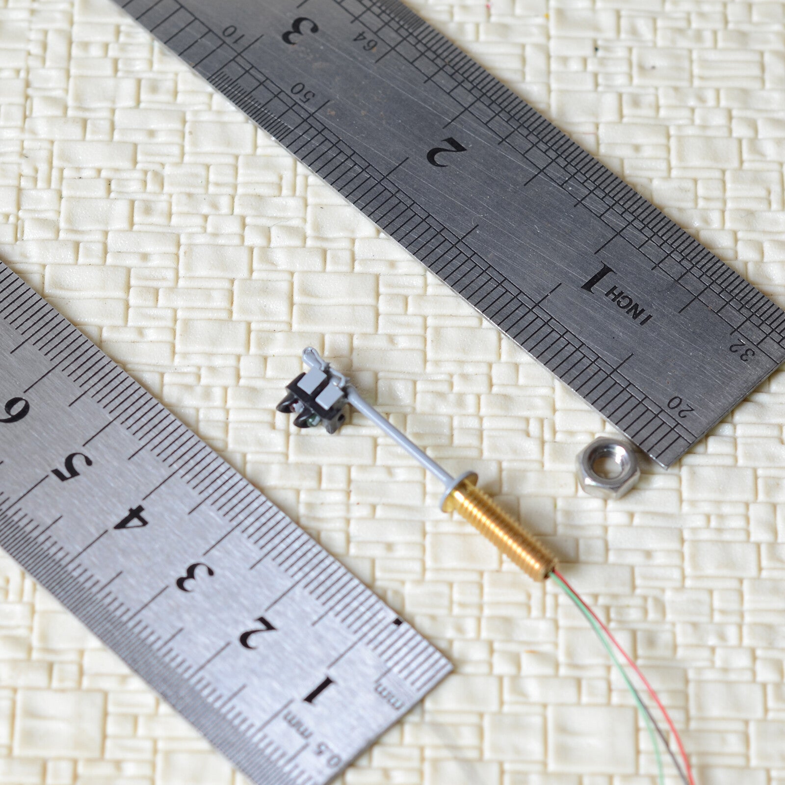 2 x traffic signal light N scale model railroad crossing walk pedestrian #GR2N