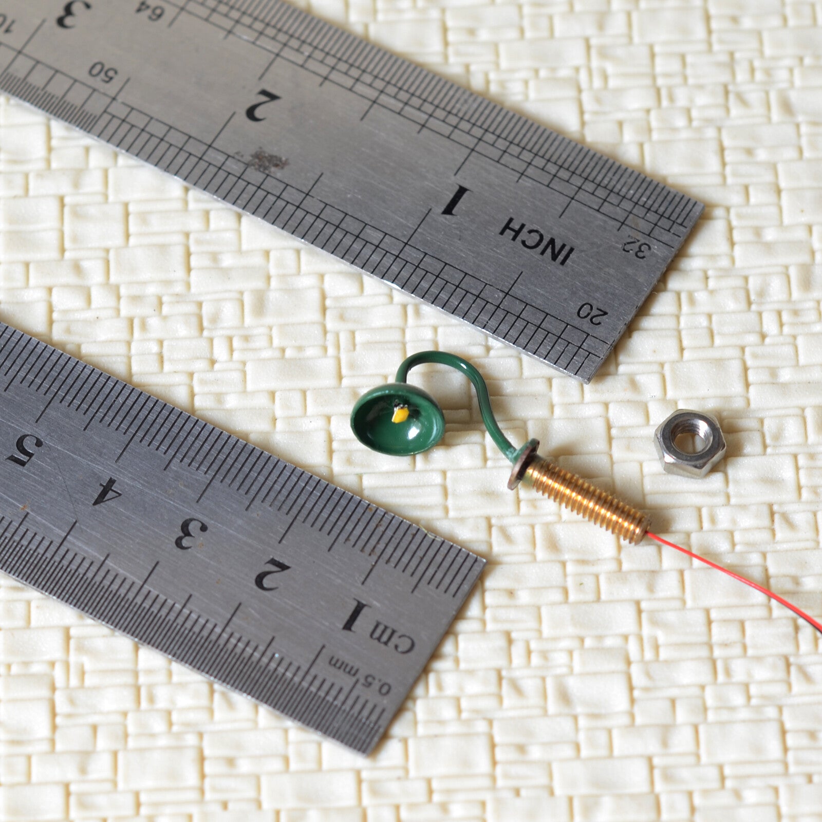 5 x O Scale Led Street wall Light Model Train Railroad path Lamp post #R43OBG