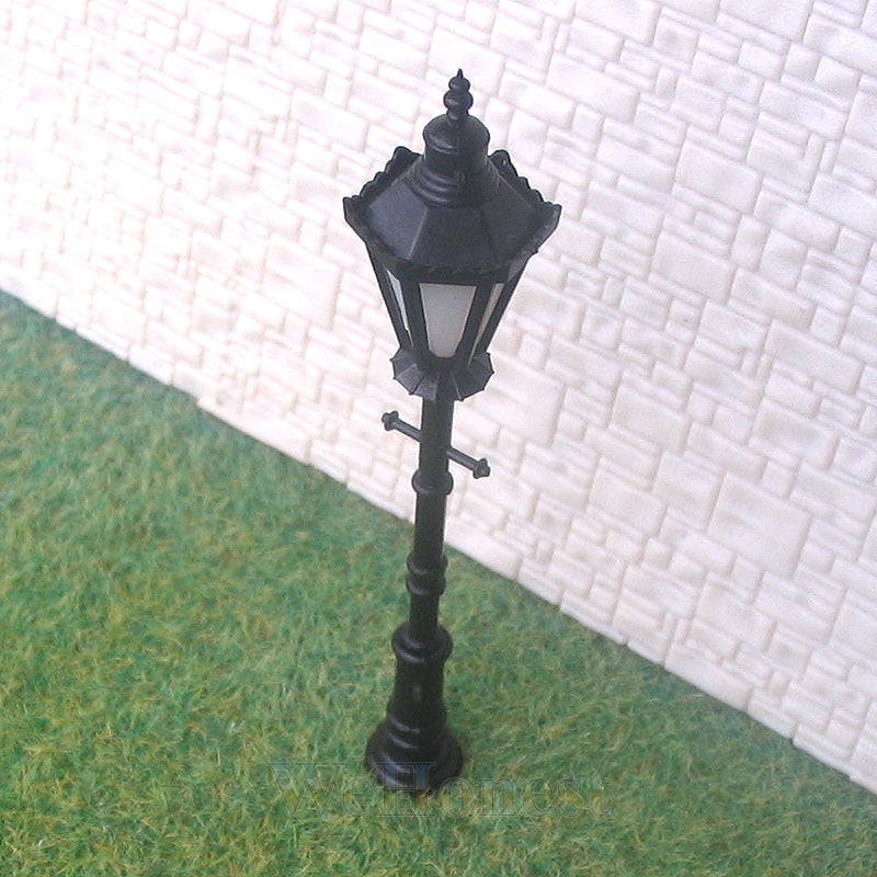 5 pcs O Scale Long Life antique Lampposts LEDs Made #H8
