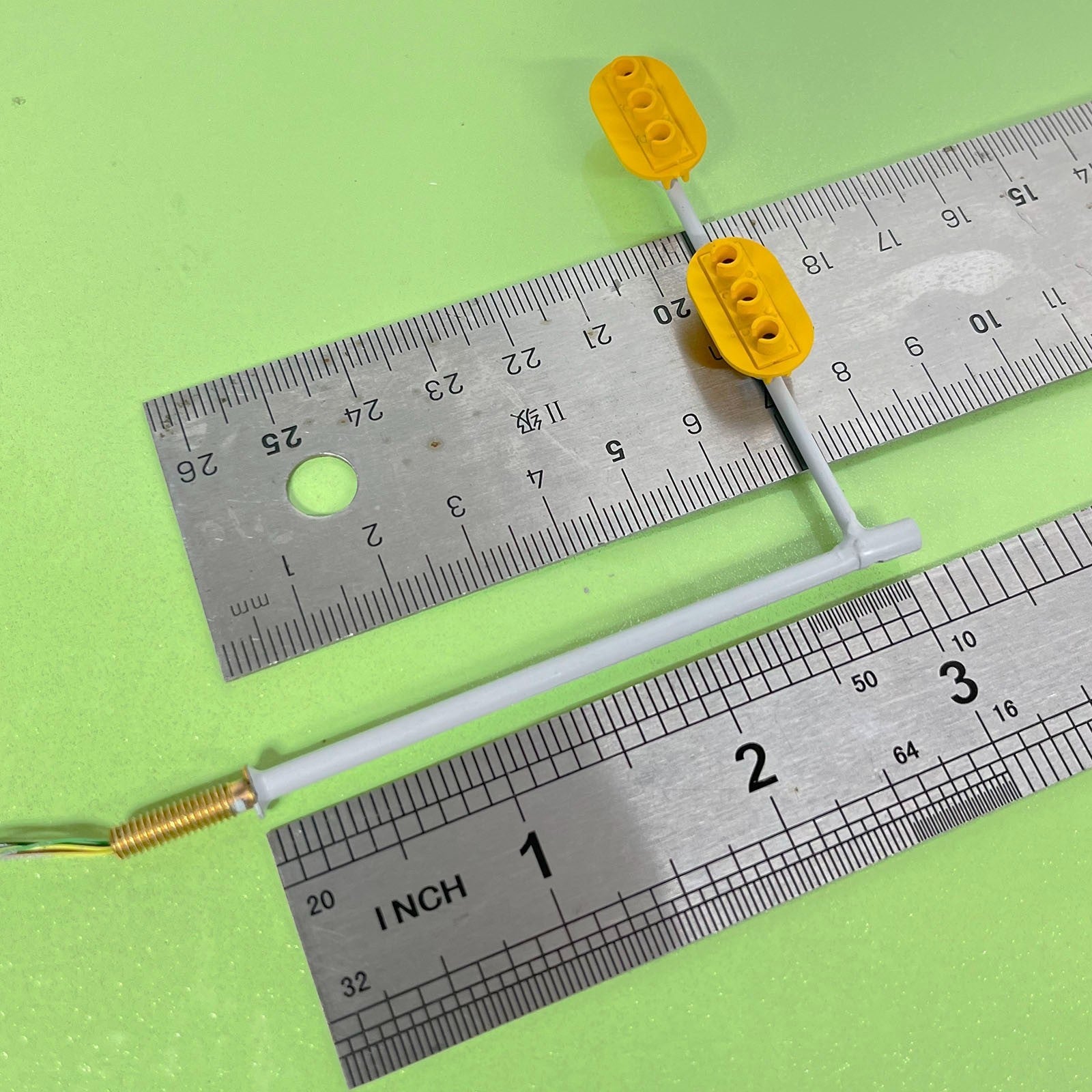 2 x HO / OO traffic light signal LED model train crossing walk street sign #CHHJ