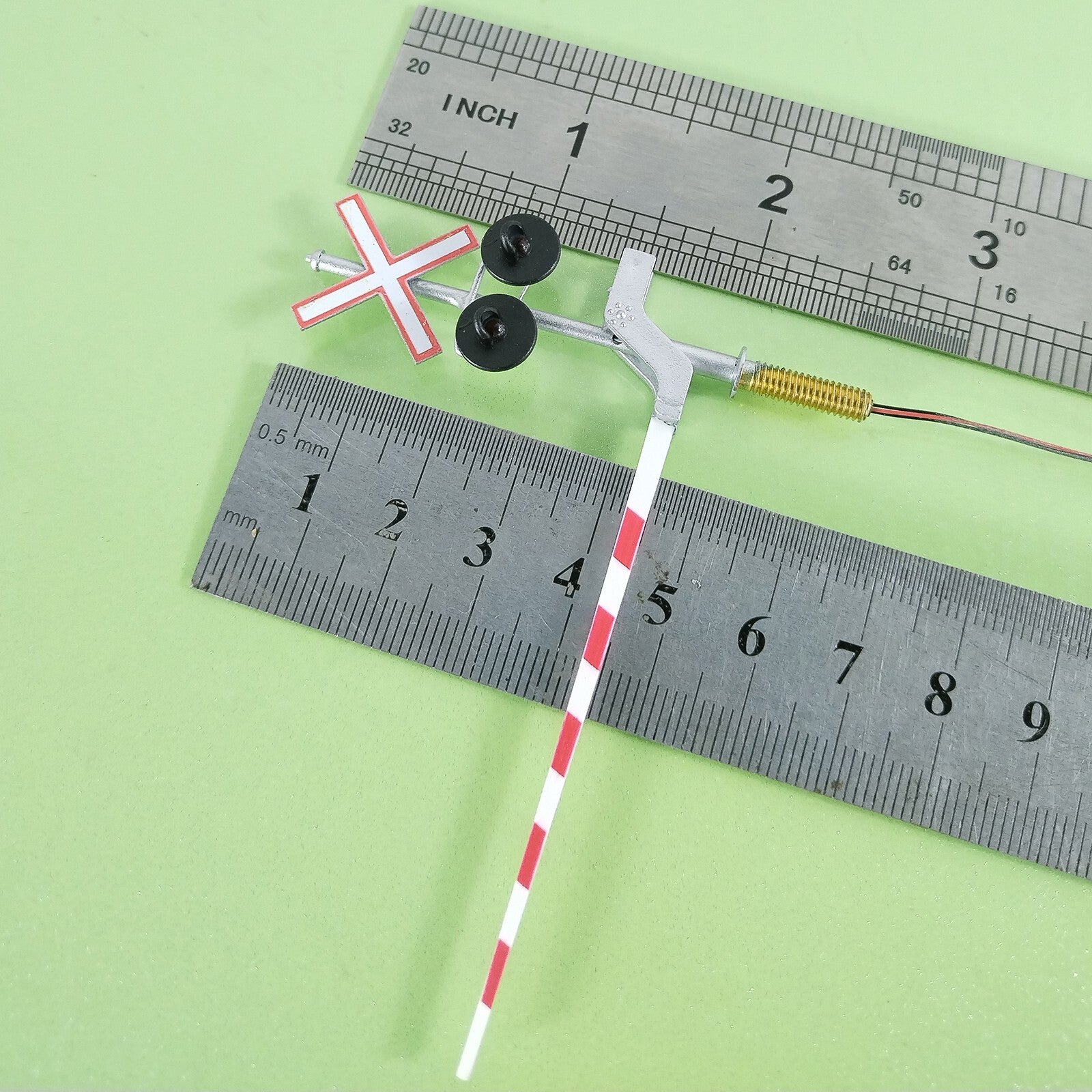 2 x HO scale railroad Canadian grade crossing signal arm gate stop lever #CG20