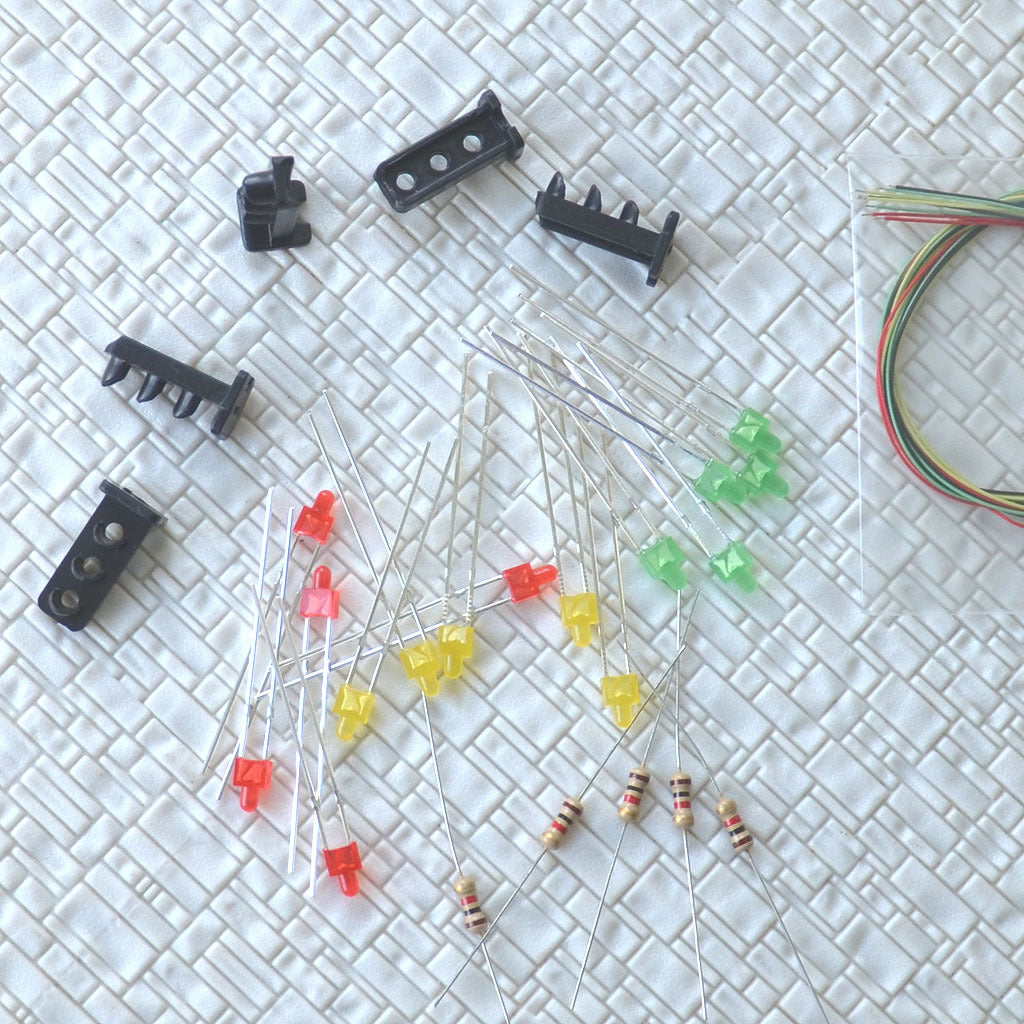 10 sets Target Faces + Accessories for Railway Dwarf signal HO Scale 3 Aspects
