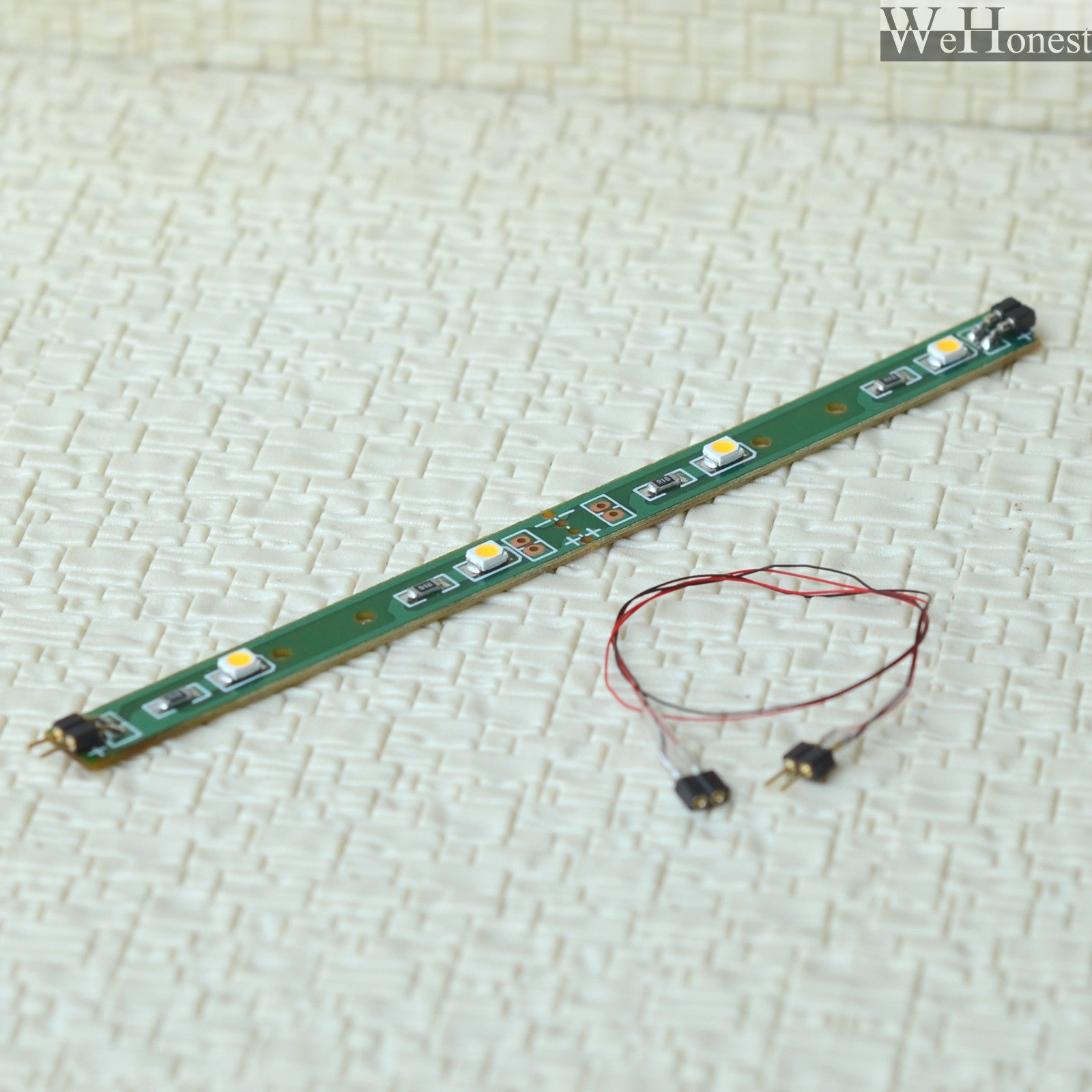 2 x 3V LED strips + Extension Kit connector passenger car interior lighting 12cm