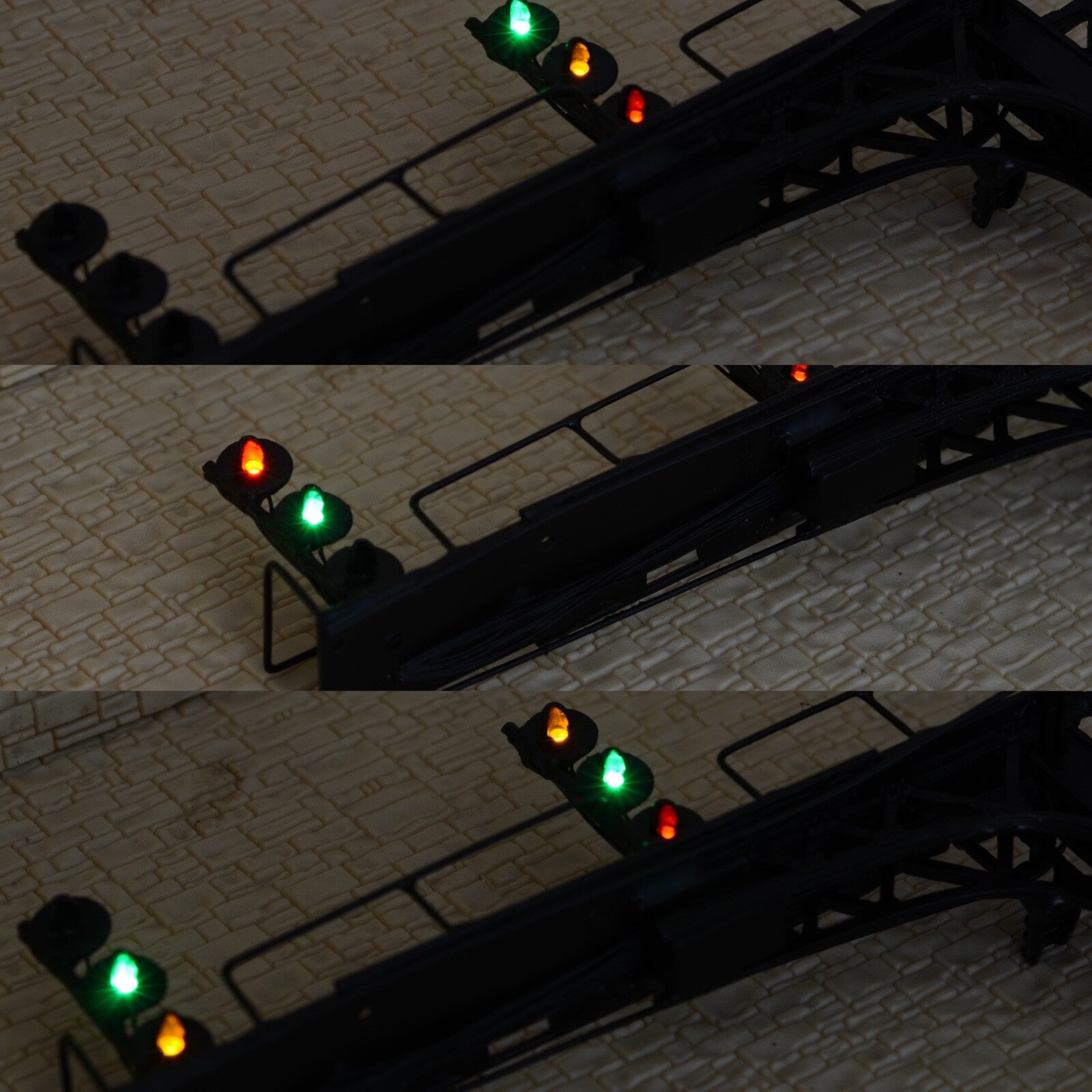 1 x HO OO block searchlight cantilever signal bridge tricolor 2 track tower #B33