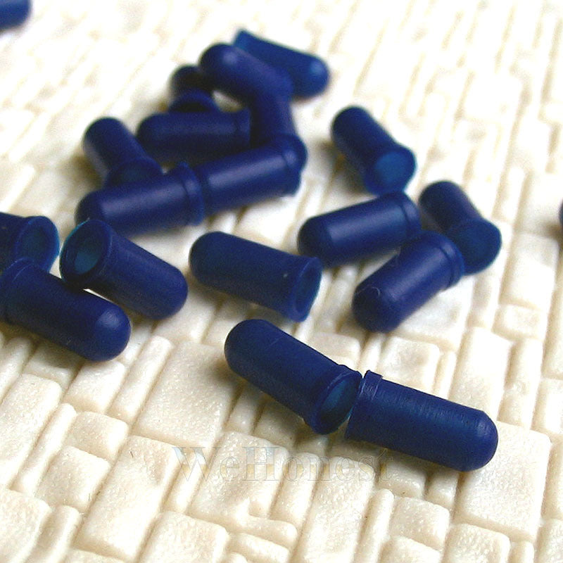 100 pcs Blue Caps / Cover for 3mm Grain of Wheat Bulbs