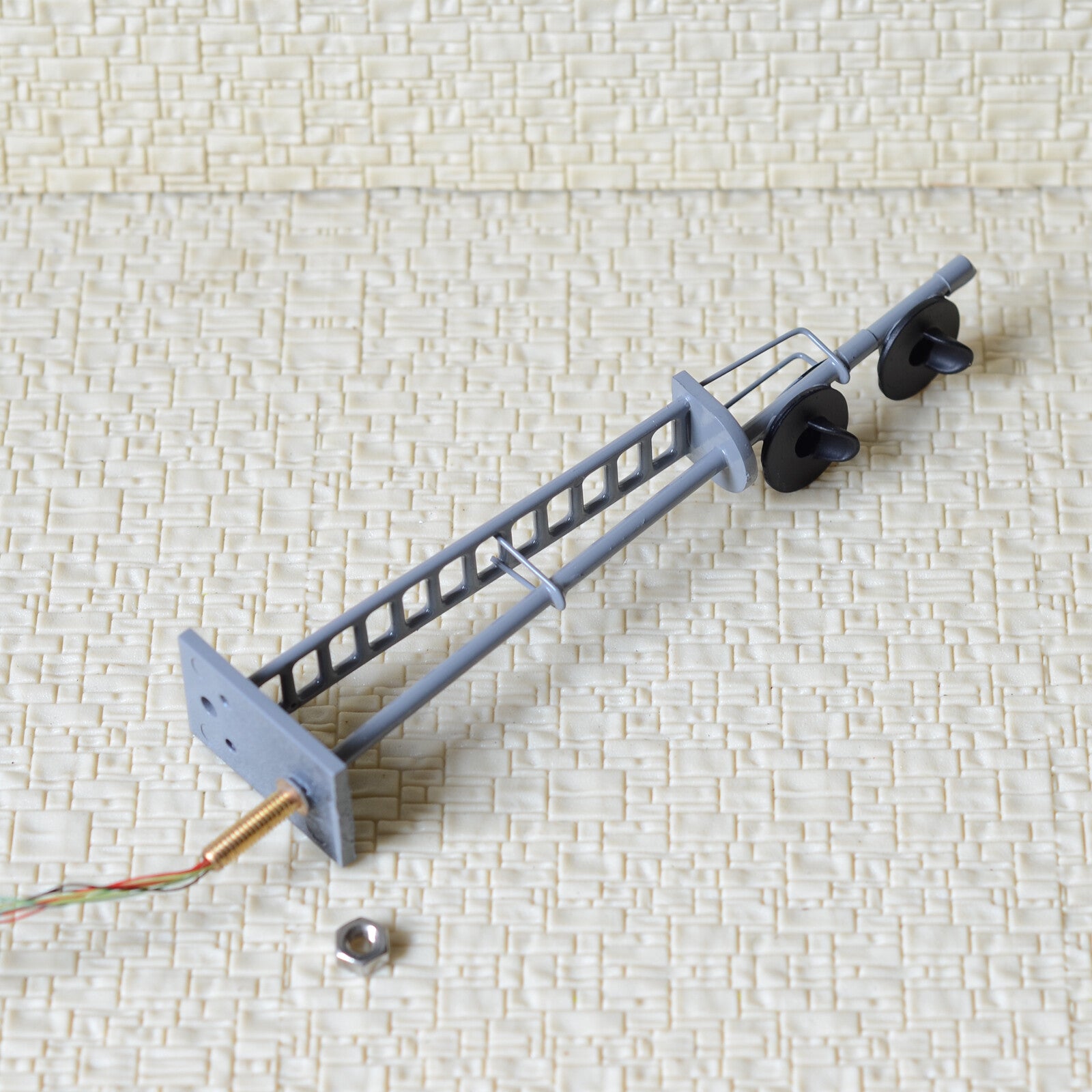 1 x O scale searchlight 2 heads block signal model train 3 color SMD LEDs #SS48G