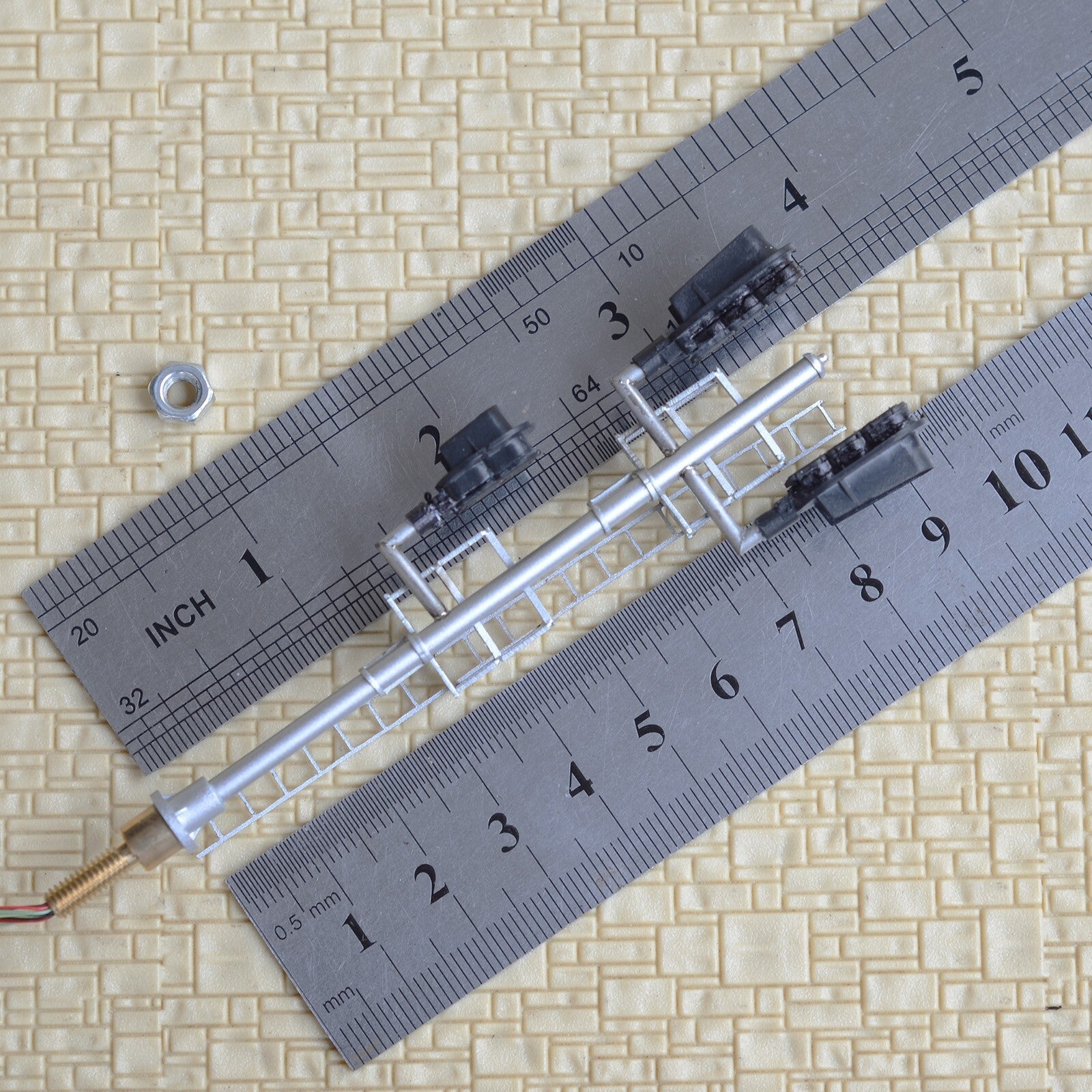 1 x HO scale model 3 colors block Darth Vader signal snow shield 3 heads #F332AR