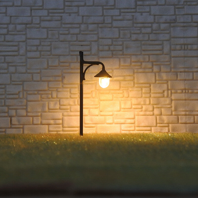 5 x N scale LED antique street light model railroad path lamp post #T0513N