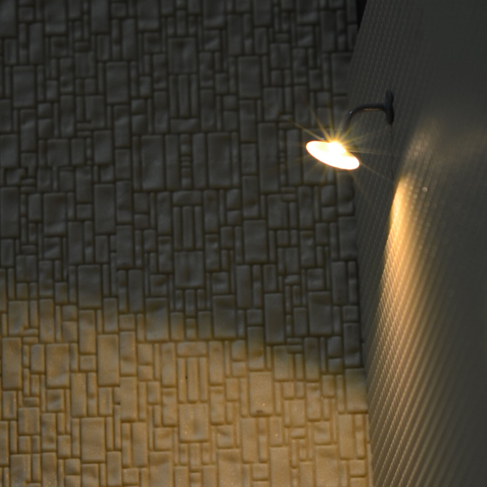 5 x O scale modern street wall lights model LED bracket lamp post (PNP) #R2wGR