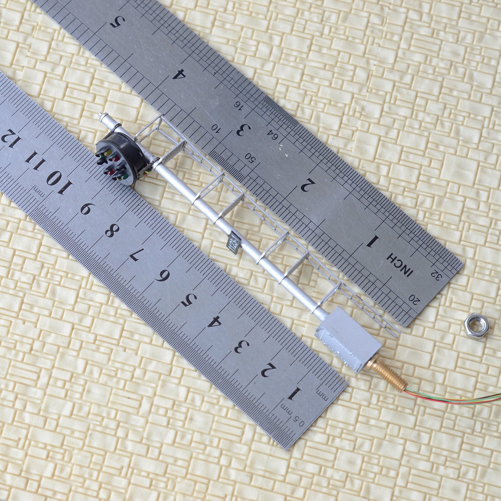 1 x HO scale model train railroad metal mainline color position light signal #PA