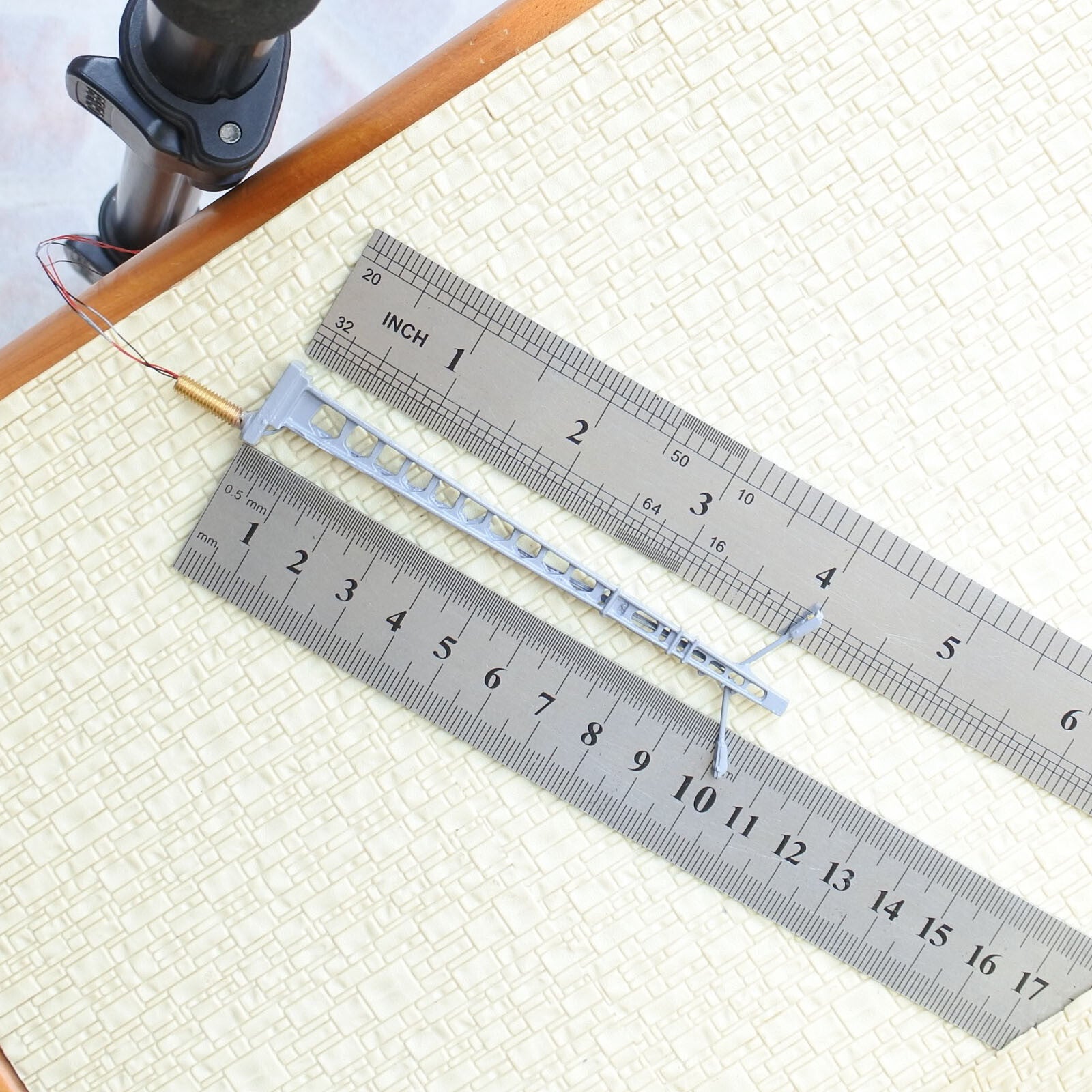 2 x HO / OO model mast tower lights lamppost LEDs made street path lamp #TL100D