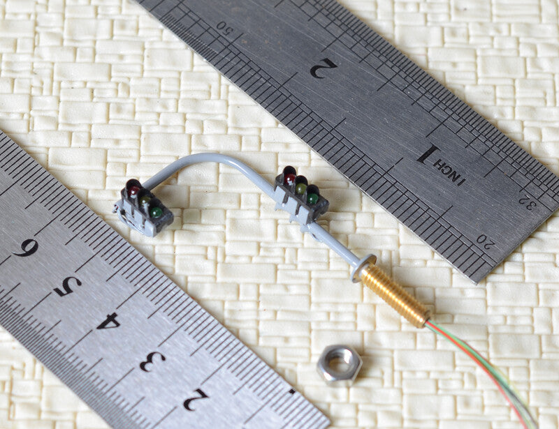 2 x traffic lights N crossing walk model LED pedestrian street signals #BB3C3NR